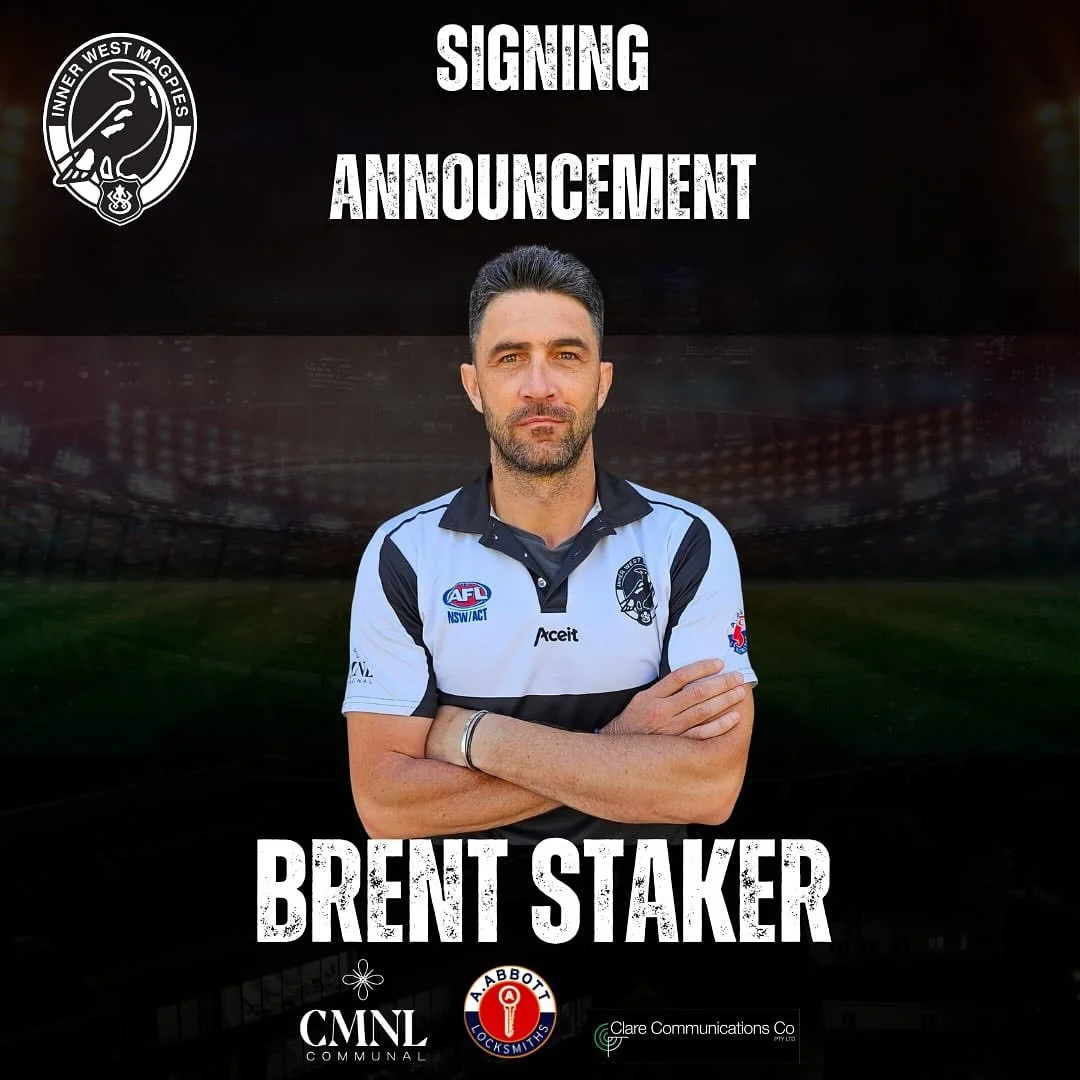 The Inner West Magpies are proud to announce the appointment of Brent Staker as our new General Manager of Football&nbsp;

Brent brings a wealth of experience from a distinguished career in AFL, both as a player and a coach. His deep understanding of