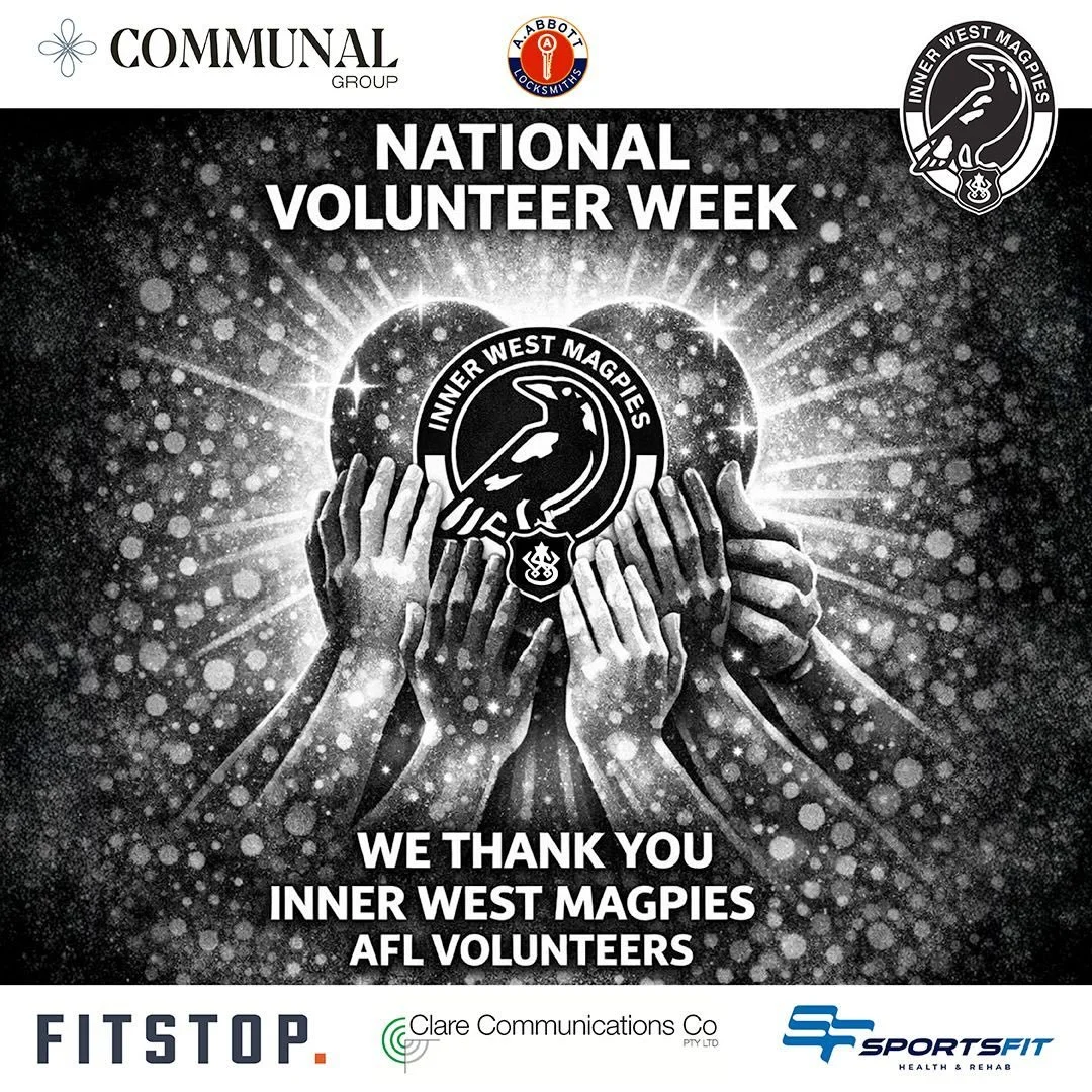 To our incredible volunteers, THANK YOU.

Every week, without fail, you show up. You set up the oval, run the canteen, tape the ankles, wash the jumpers, cheer from the boundary and pack everything away long after the final siren sounds.

You don&rsq