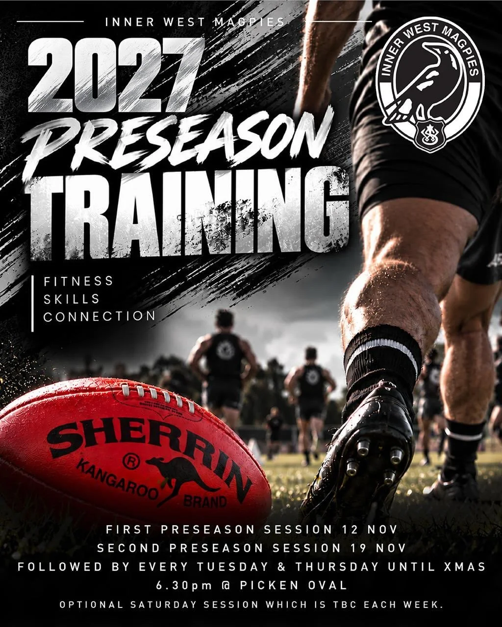 ⚪ 2027 PRESEASON TRAINING IS HERE! 🏉

The countdown to season 2027 starts now!

As we prepare for another big year at the Inner West Magpies, it&rsquo;s time to get back on the track, put in the hard work and build towards a successful season.

Whet