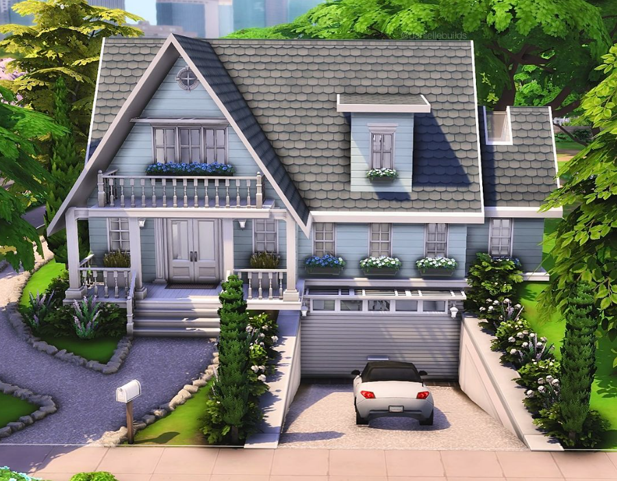 Base Game Home: 40 x 30 | 2 bed 3 bath | §46,717 | shell