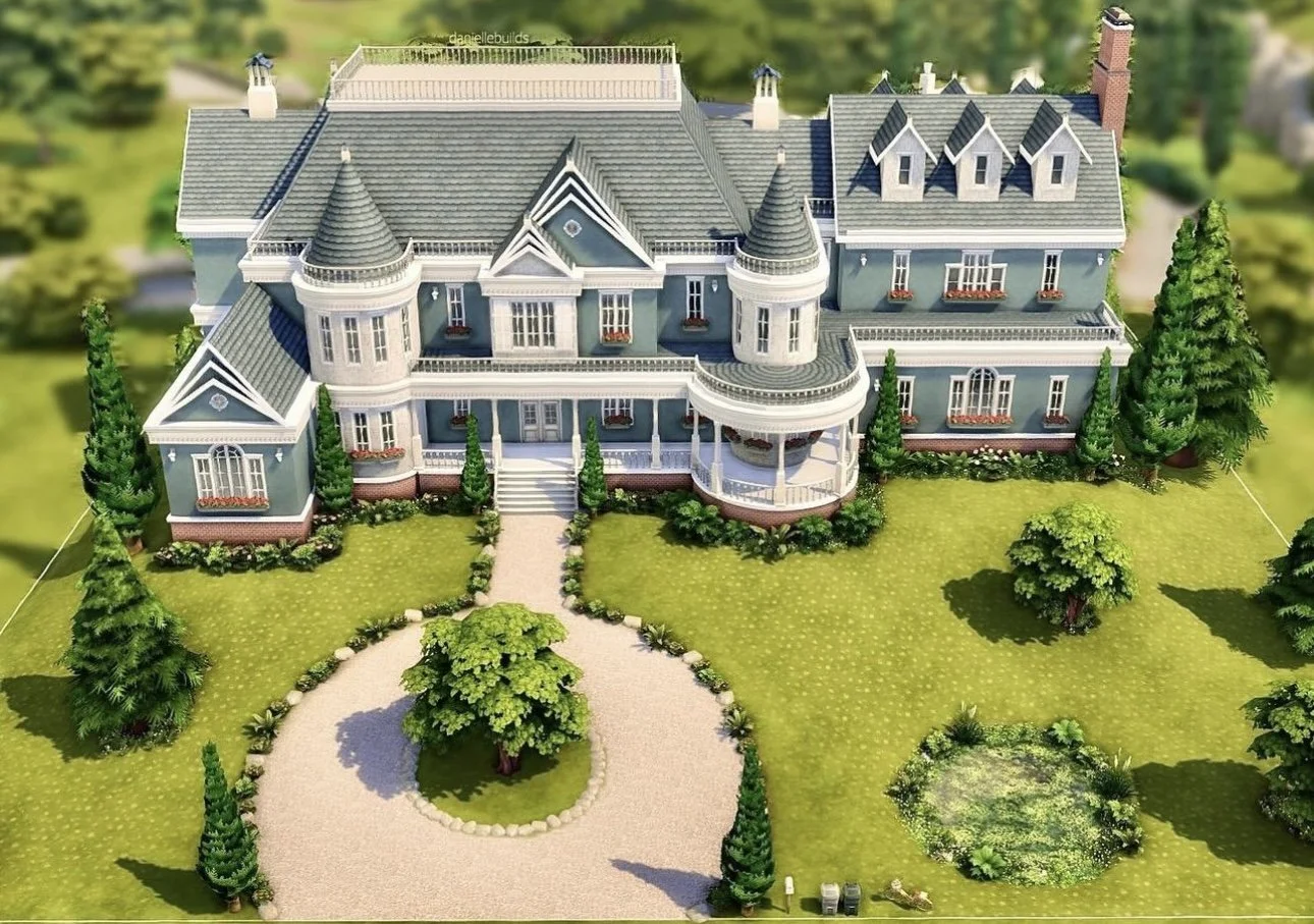 Base Game Mansion: 64 x 64 | 9 bed 9 bath | §151,433