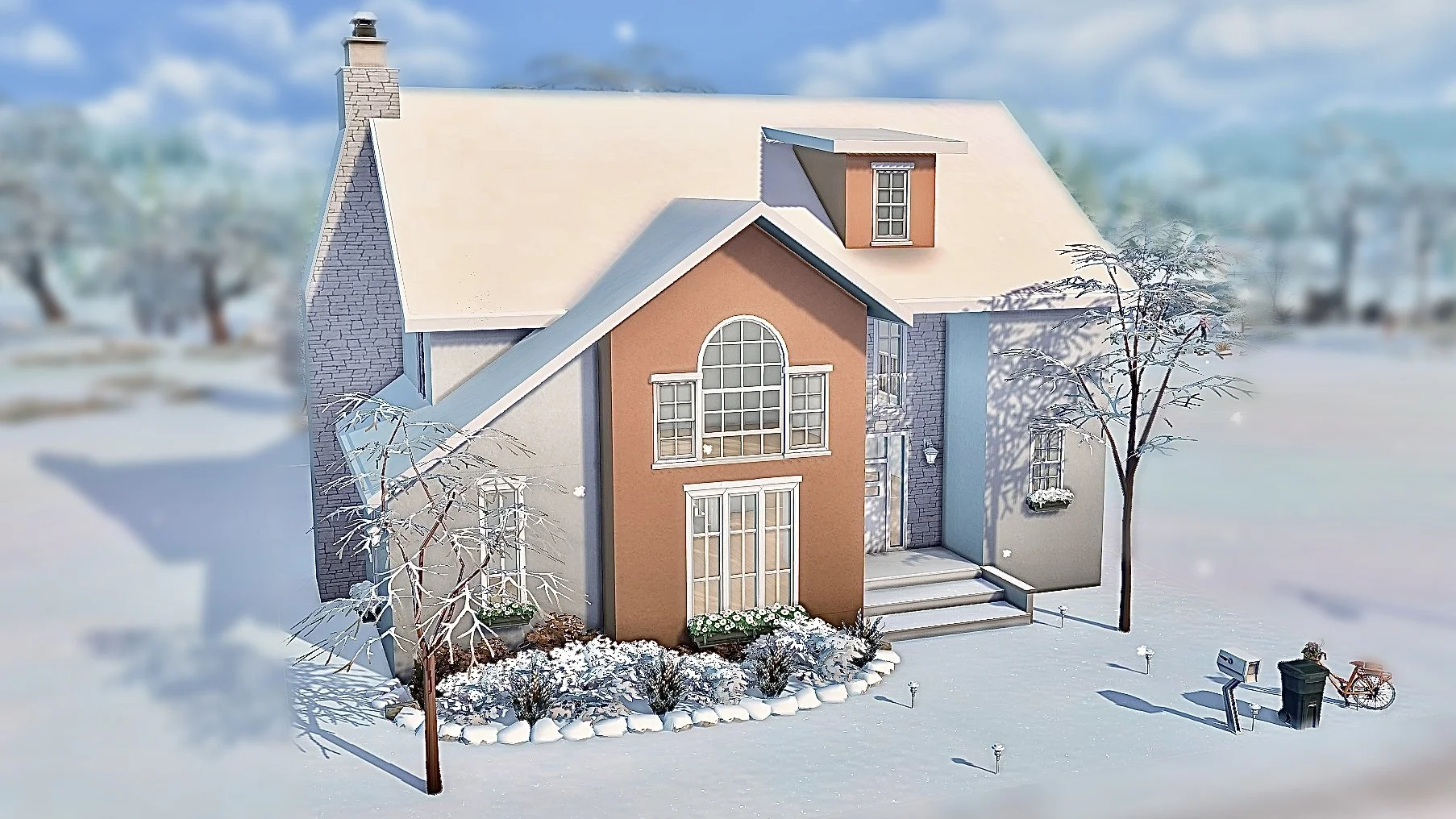 Base Game + Floorplan: 30 x 20 | 5 bed 4 bath | §47,455 | shell