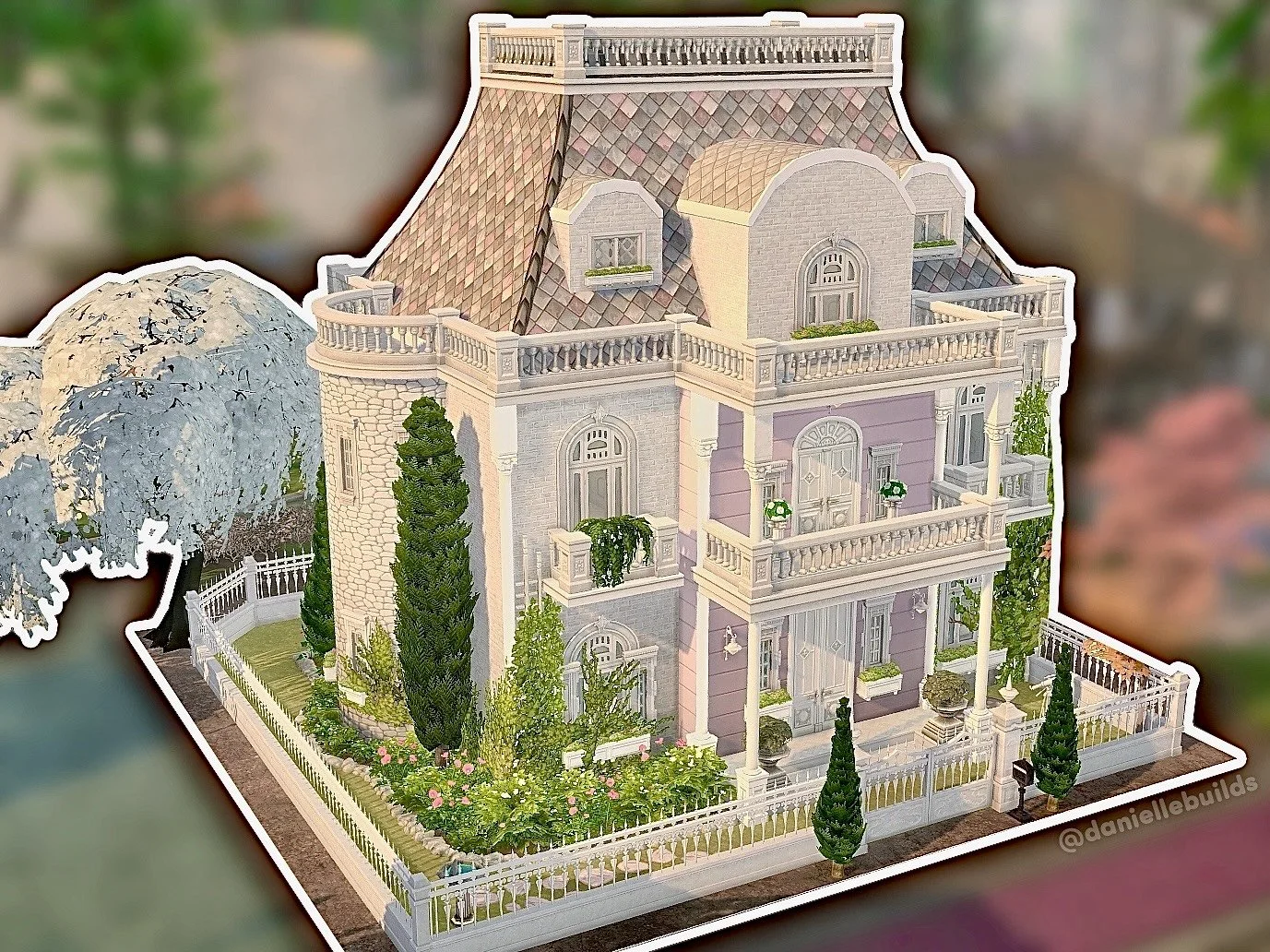 French Chateau: 20 x 20 | 5 bed 4 bath | §100,324