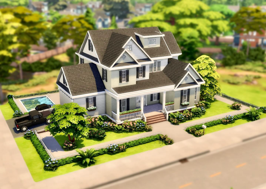 Base Game Family Home: 40 x 30 | 6 bed 5 bath | §42,867