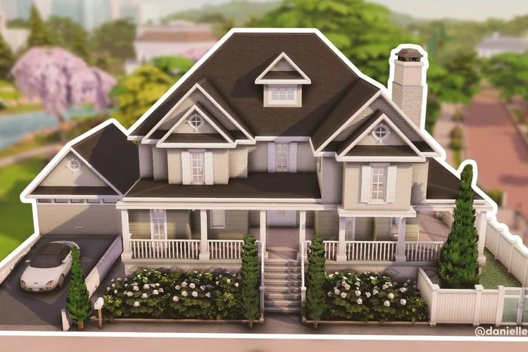 Large Base Game Home: 30 x 30 | 6 bed 5 bath | §96,075