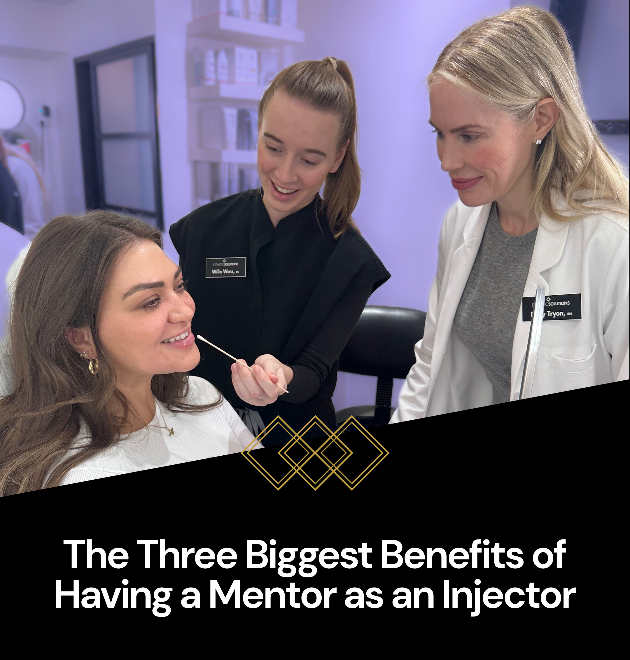 Emily Tryon, RN Mentoring Injector Student