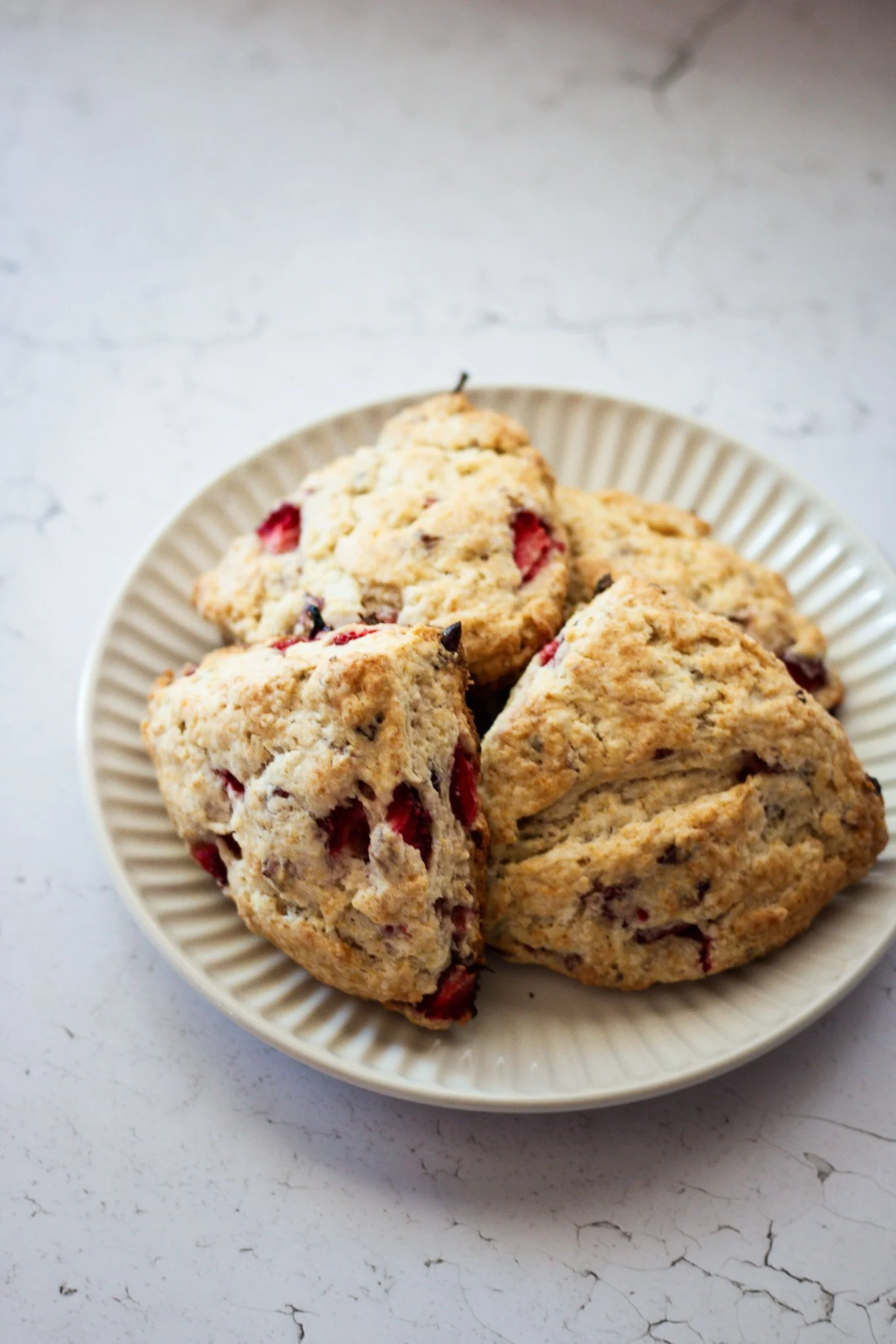Strawberry Rose Scones