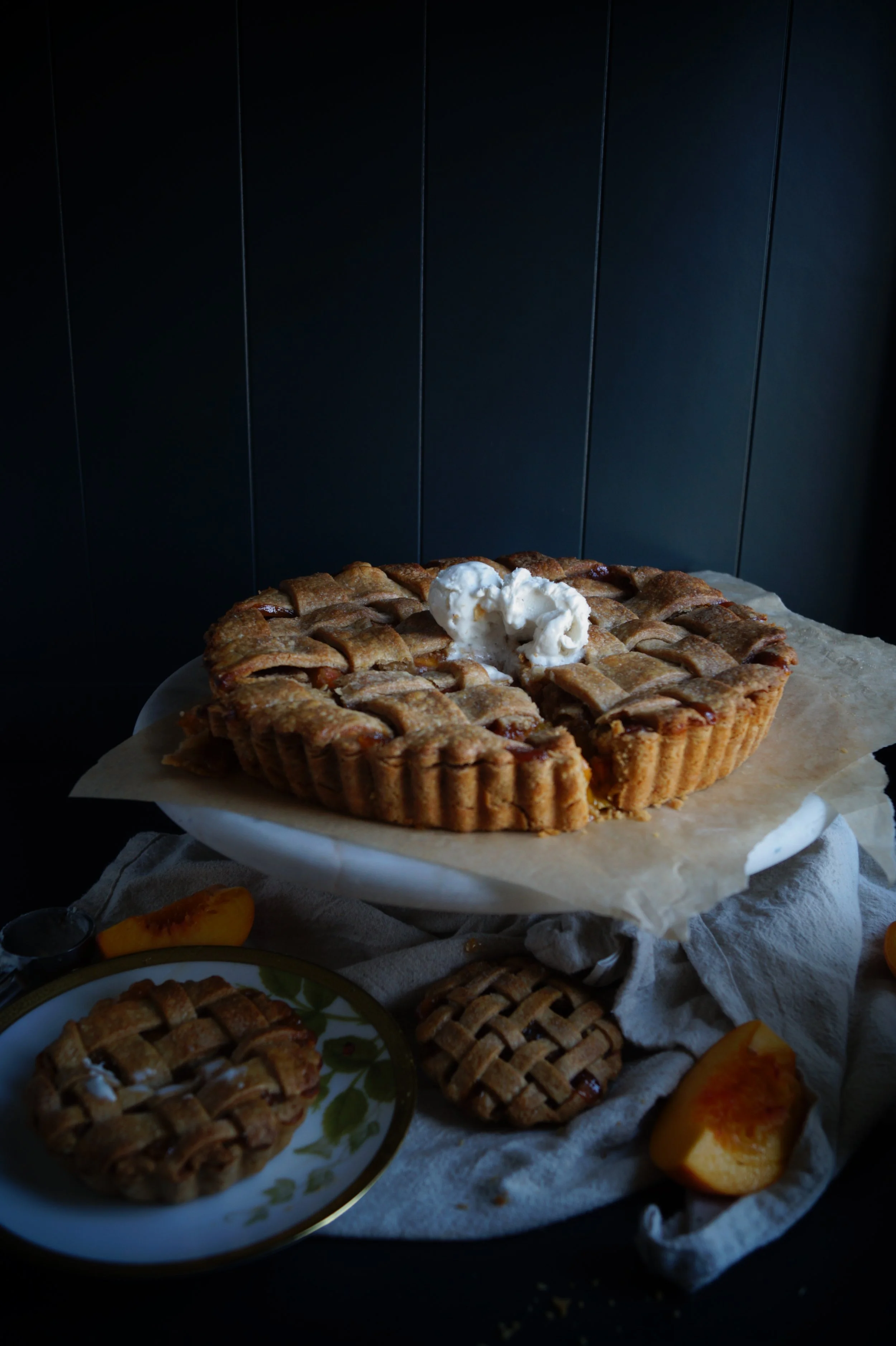 Peach Pie with Brown Sugar &amp; Rye Crust