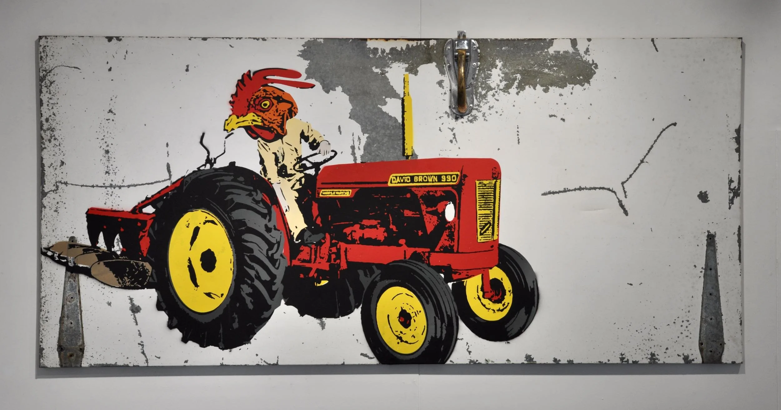 Jock Turner - DB 990   Vintage chiller room door, Molotow paints