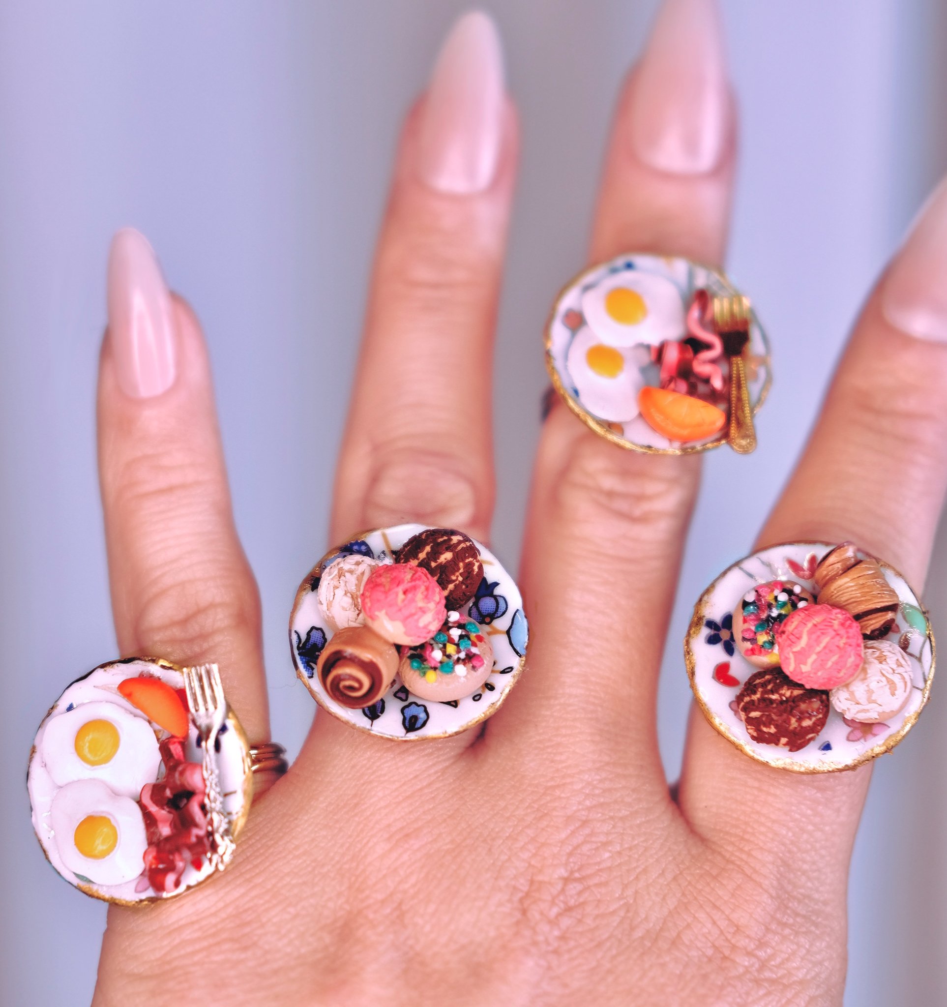 Tiny Brekkie Adjustable Ring