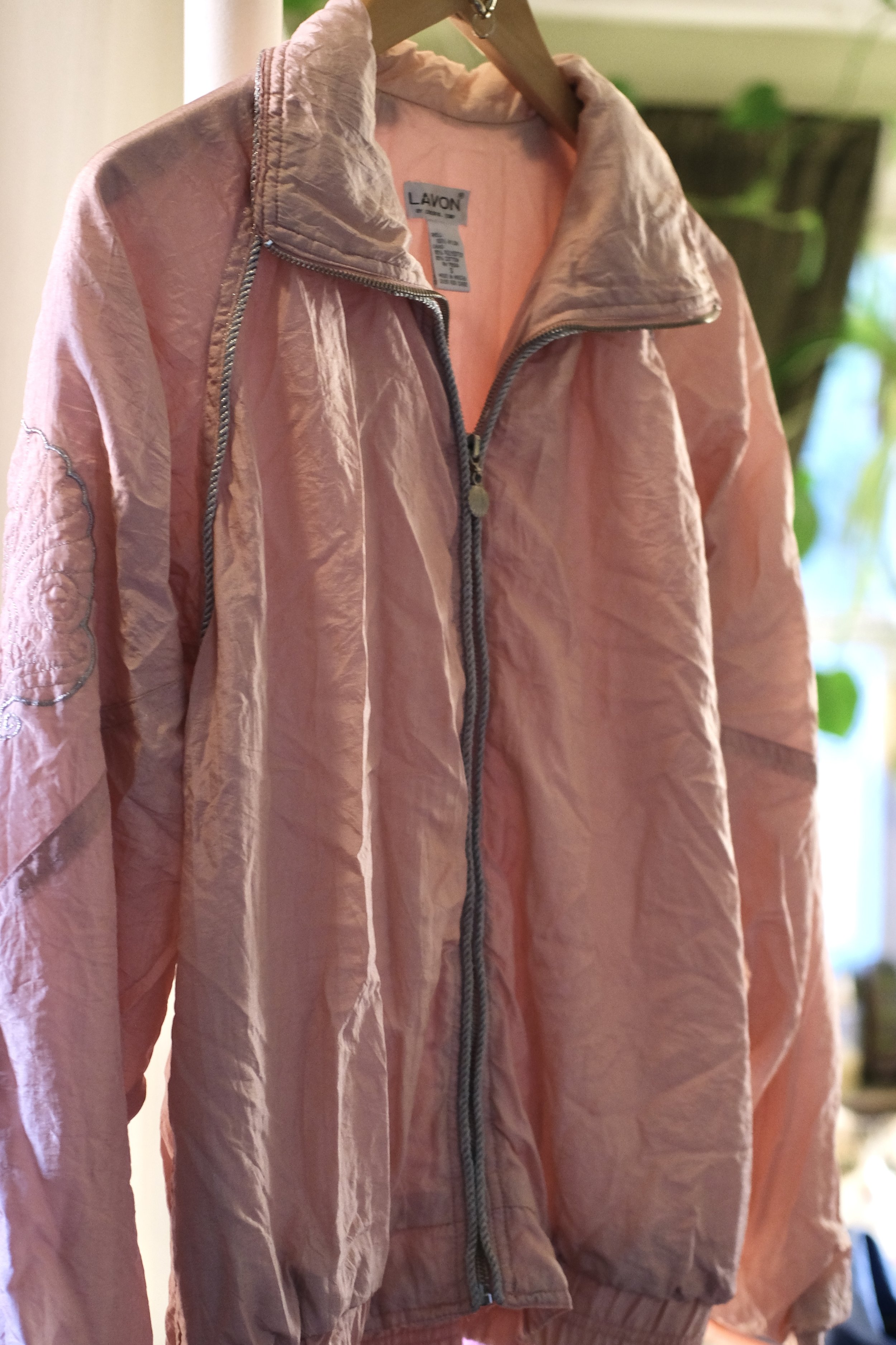 Blush Pink Seashell Windbreaker
