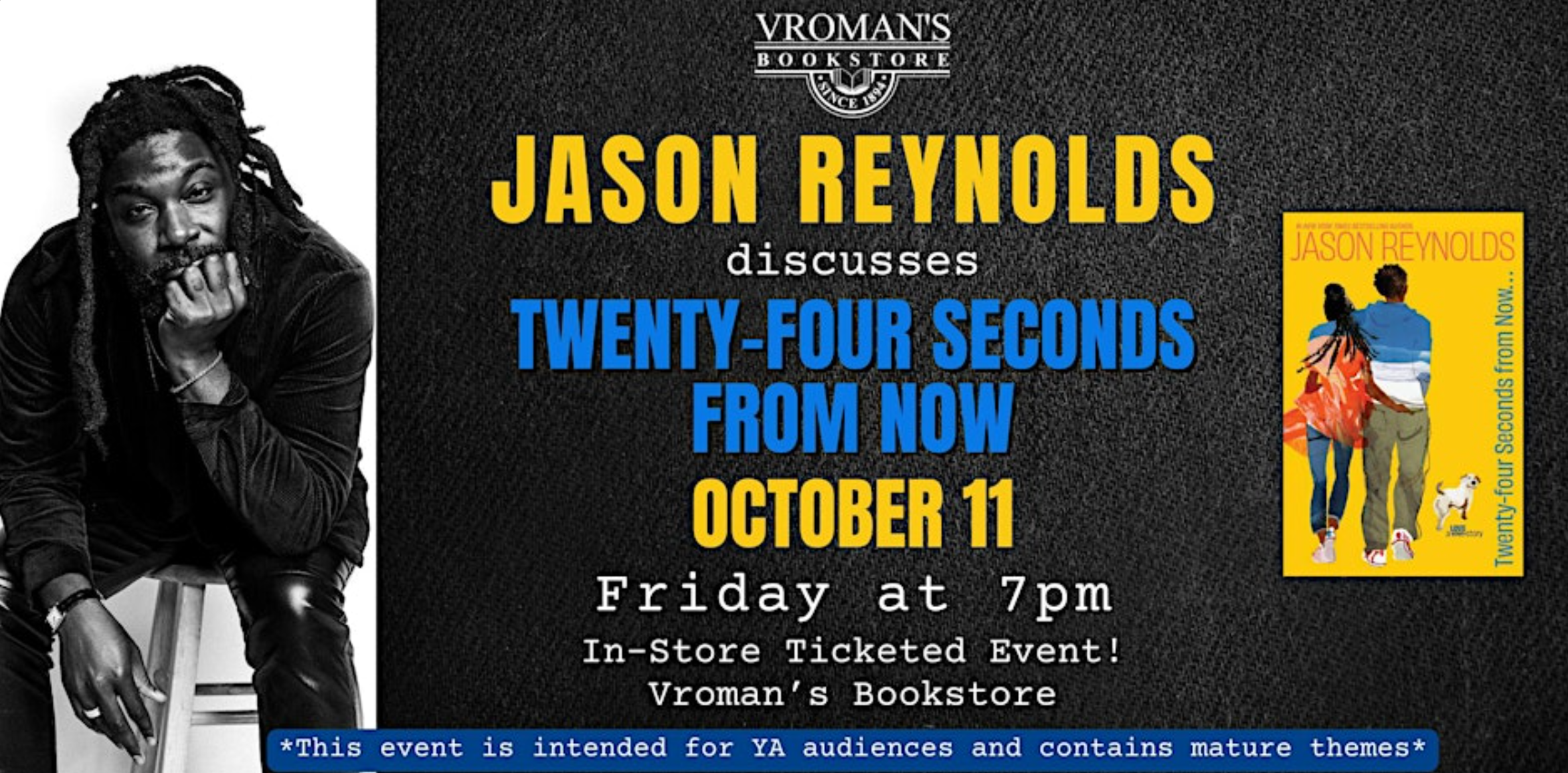 Jason Reynolds discusses Twenty-Four Seconds from Now…:A LOVE Story