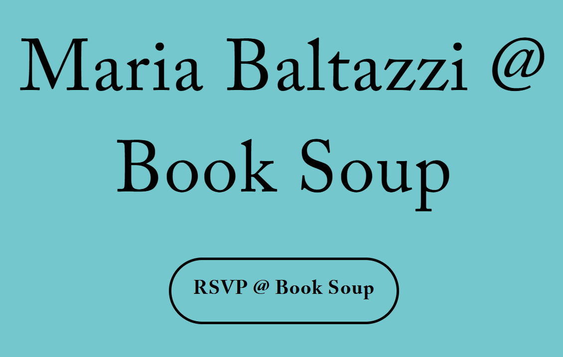 Maria Baltazzi @ Book Soup