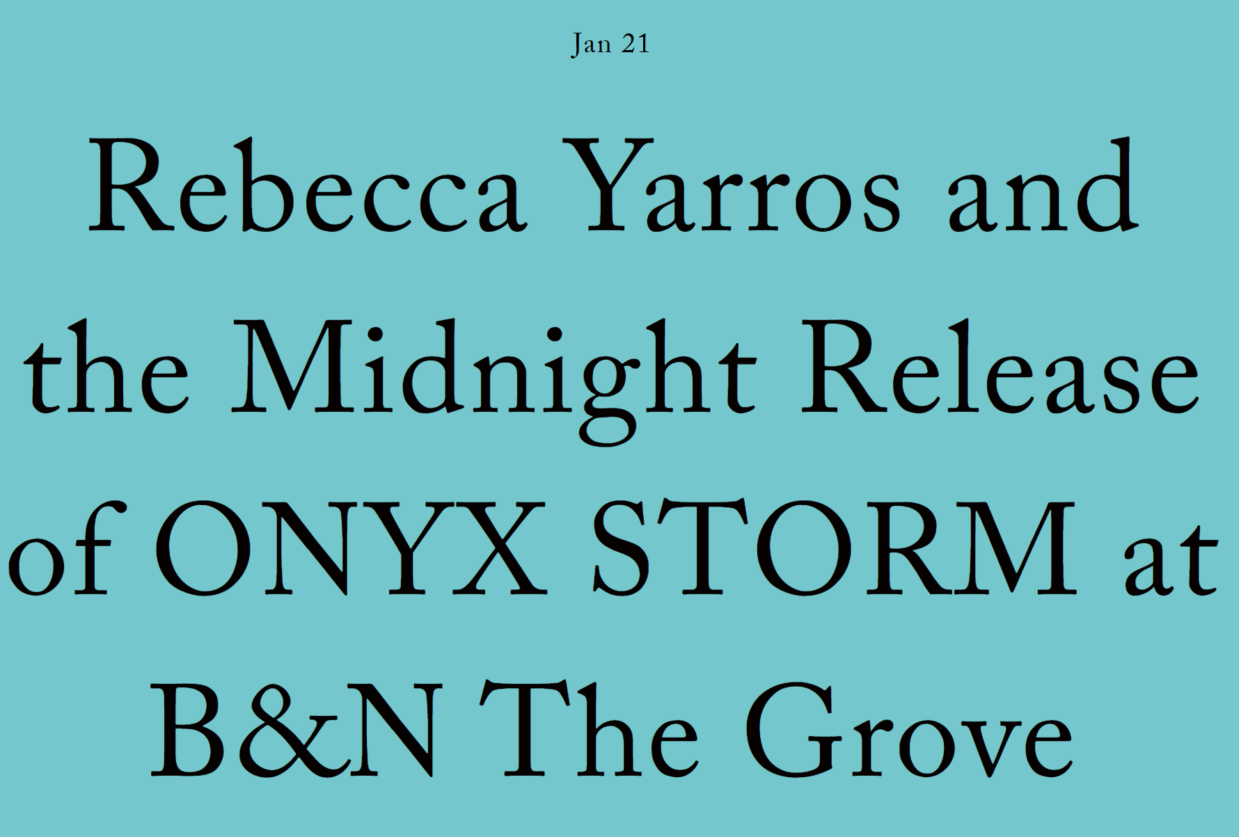 Rebecca Yarros and the Midnight Release of ONYX STORM at B&amp;N The Grove