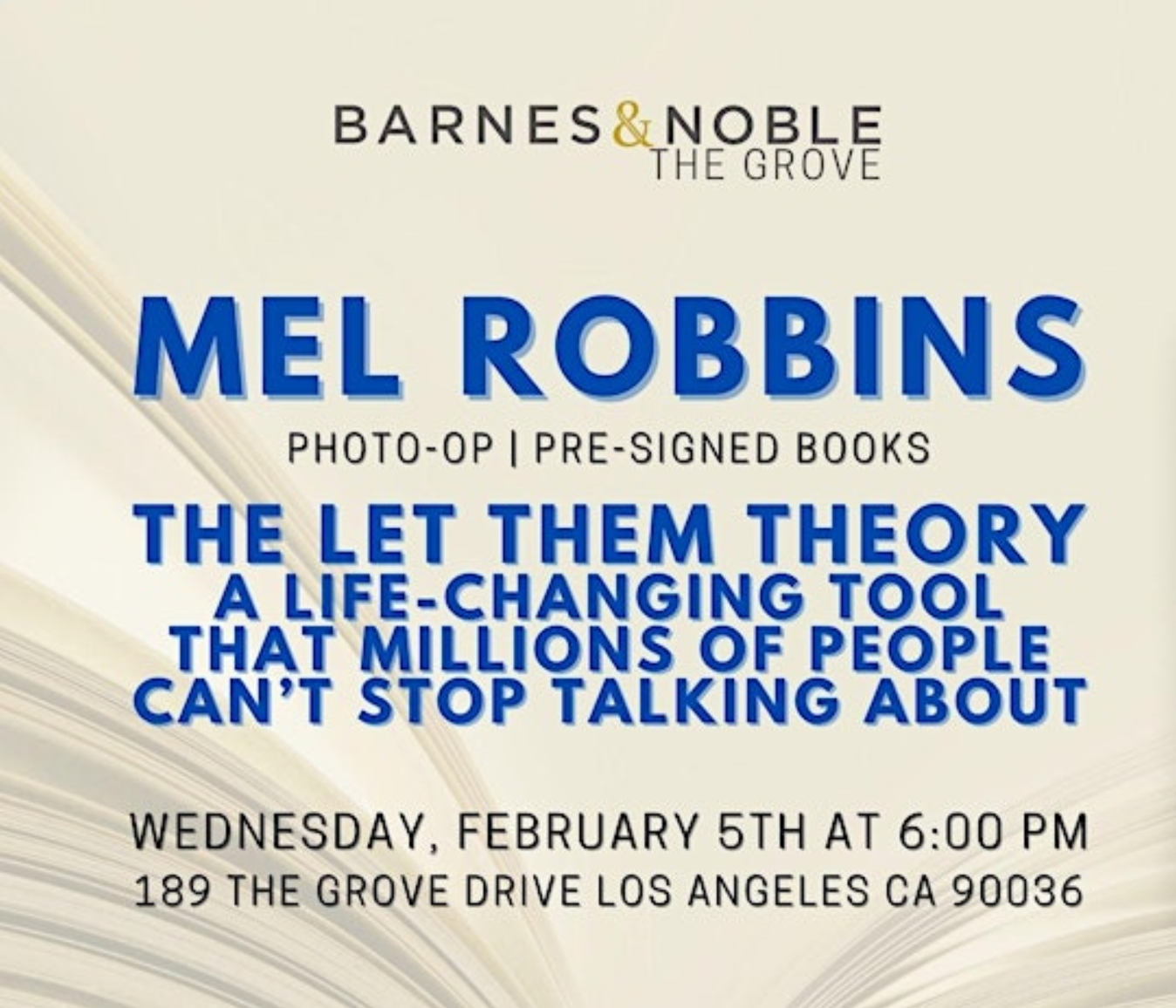 Mel Robbins takes photos for the release of THE LET THEM THEORY