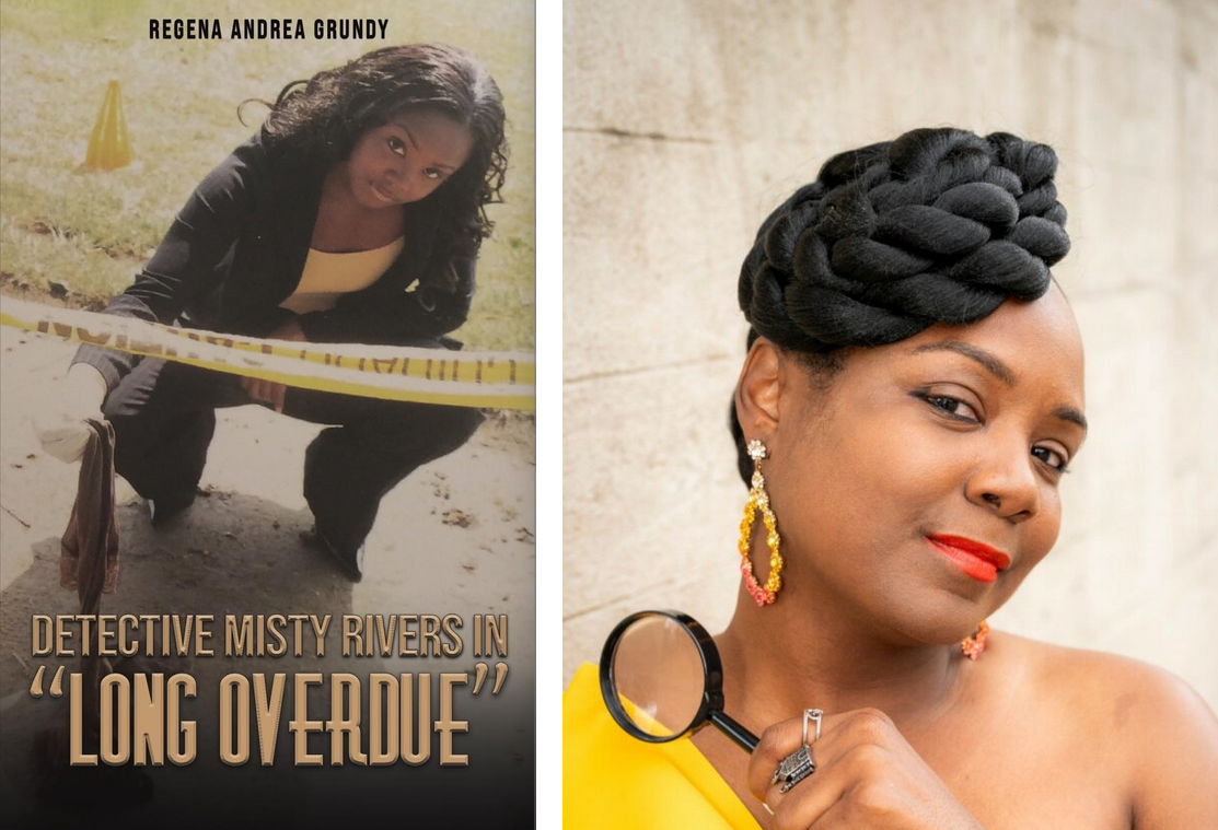 Regena Andrew Grundy (Detective Misty Rivers in "Long Overdue") signing