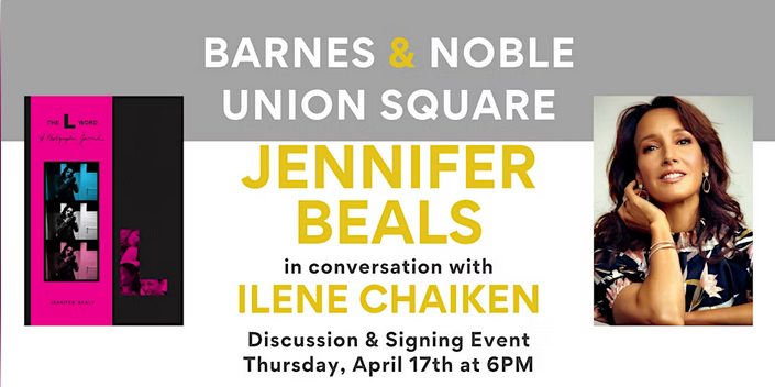 Jennifer Beals (The L Word: A Photographic Journal) signing and conversation with Ilene Chaiken