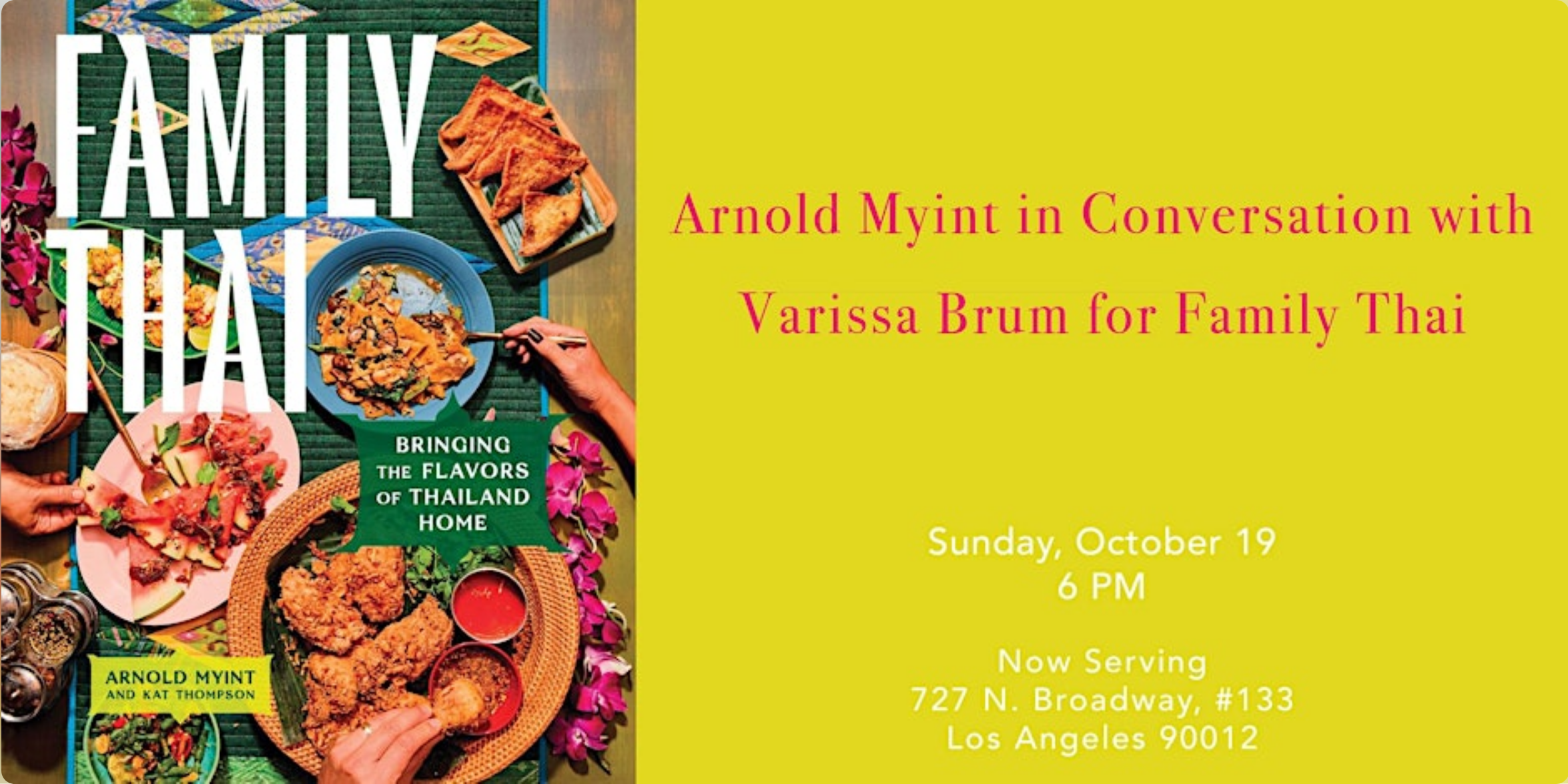Arnold Myint (Family Thai) with Varissa Brum