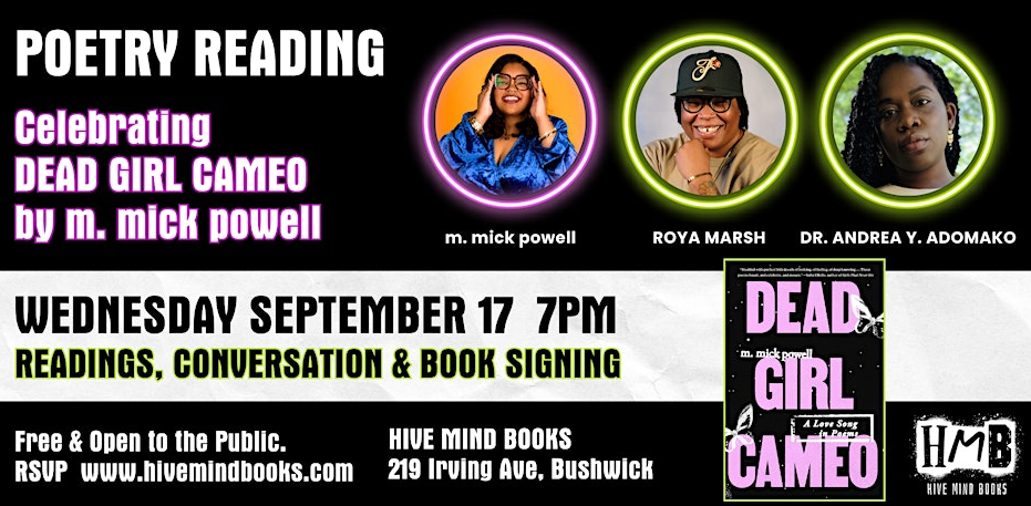 m. mick powell (DEAD GIRL CAMEO) with Roya Marsh and Dr. Andrea Y. Adomako