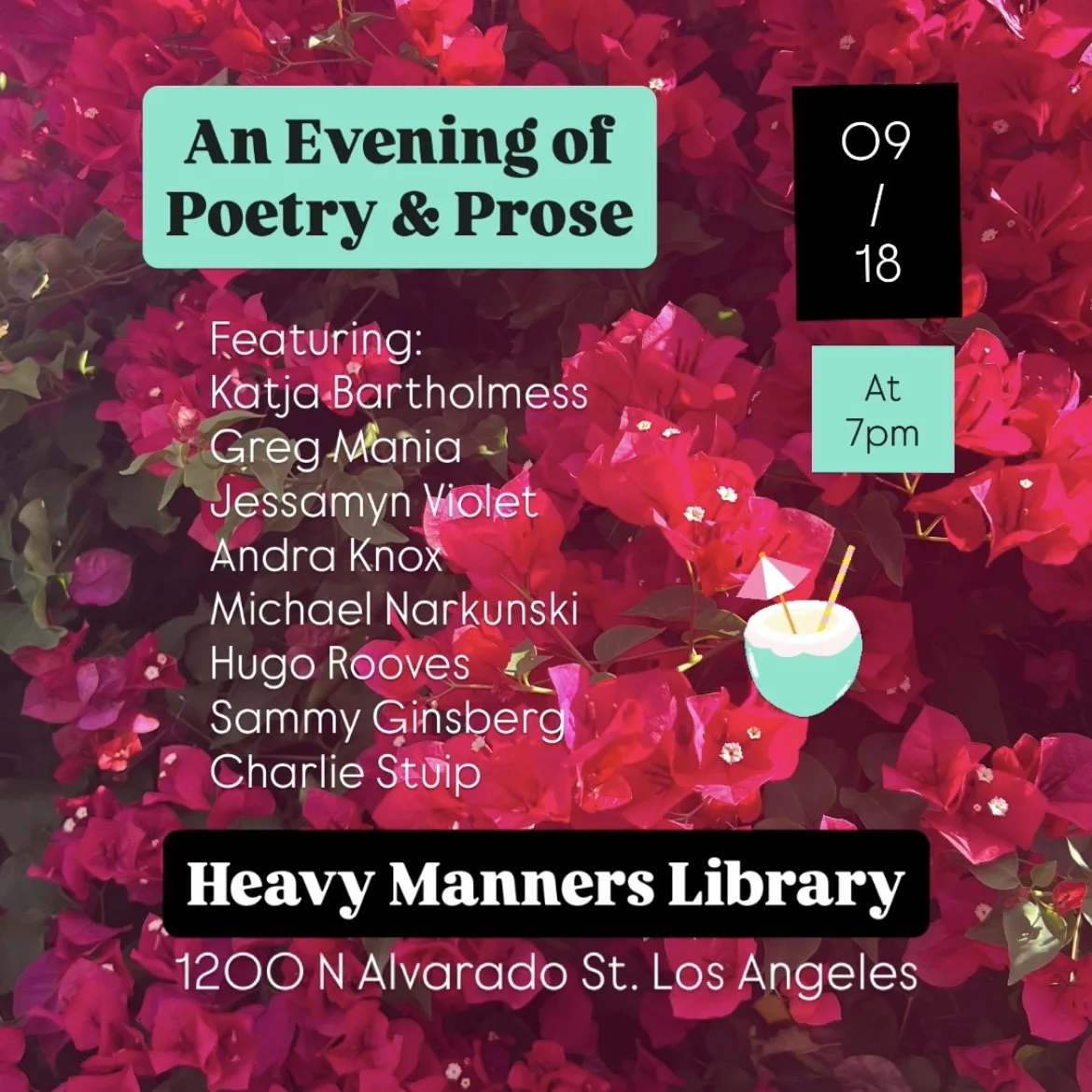 An Evening of Poetry & Prose
