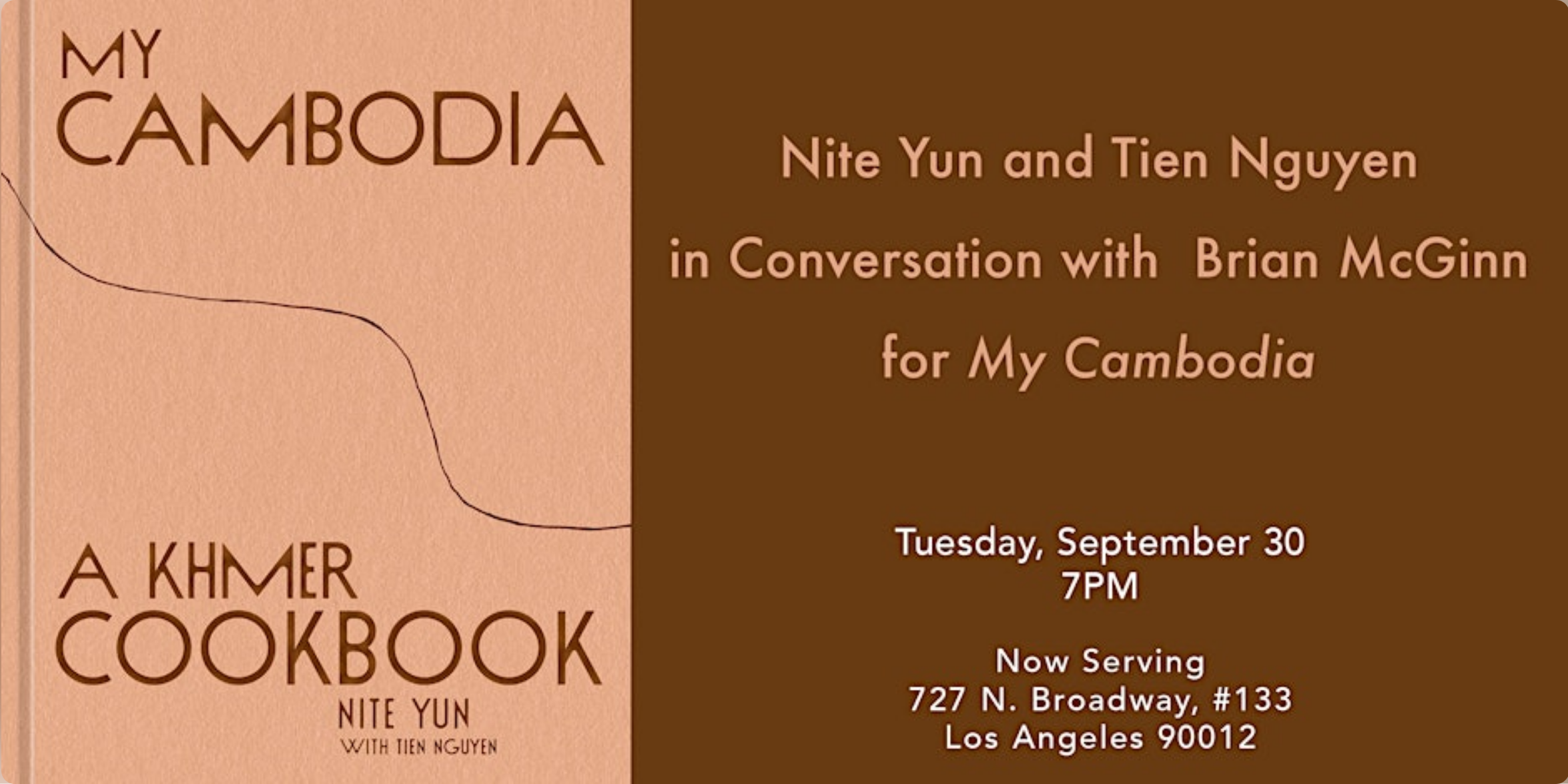 Nite Yun & Tien Nguyen (My Cambodia: A Khmer Cookbook)