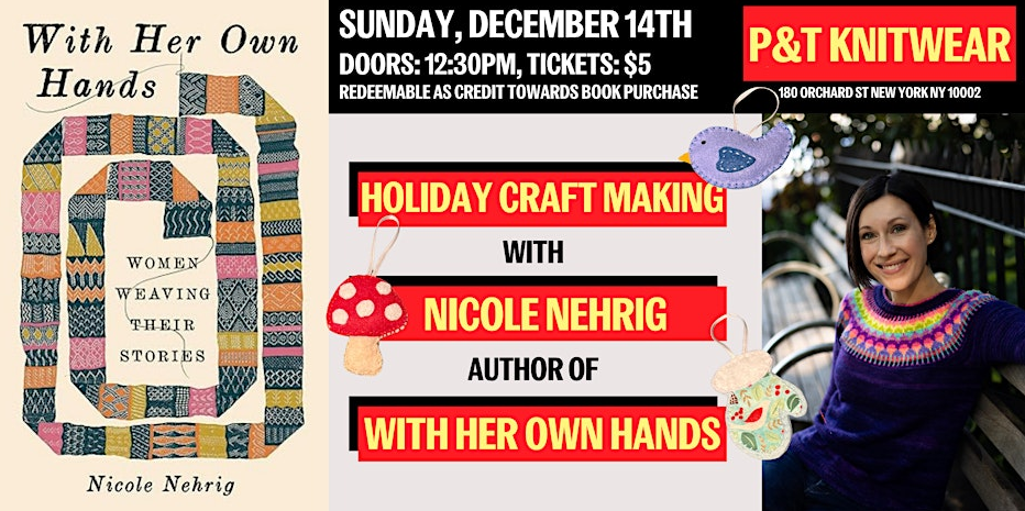 Nicole Nehrig (WITH HER OWN HANDS) workshop