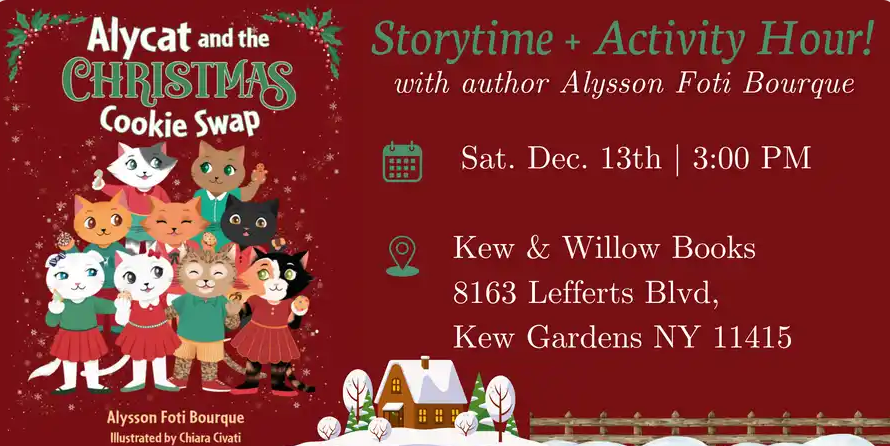 Storytime with Alysson Foti Bourque (ALYCAT AND THE CHRISTMAS COOKIE SWAP)