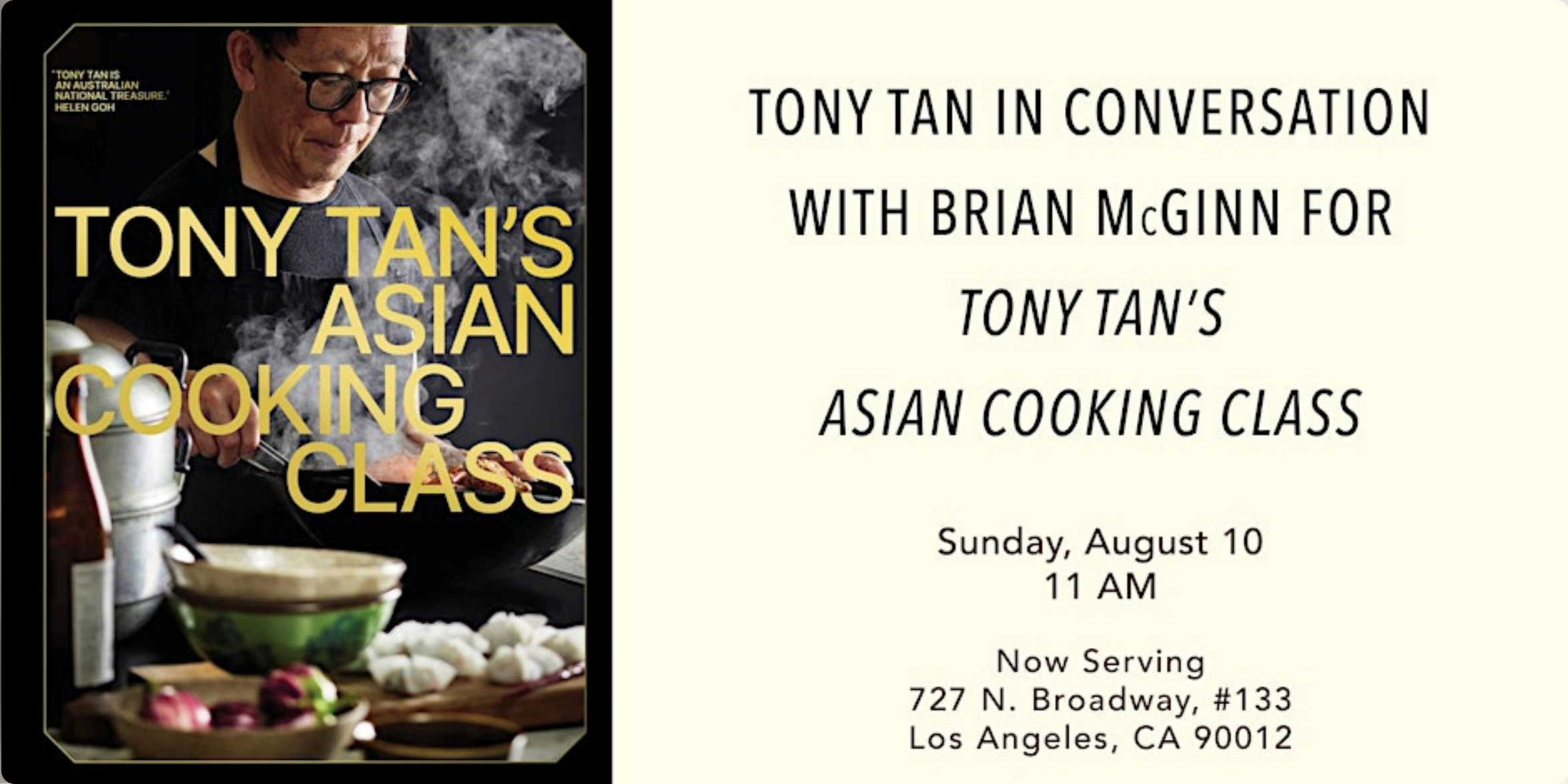 Tony Tan (Tony Tan's Asian Cooking Class) with Brian McGinn