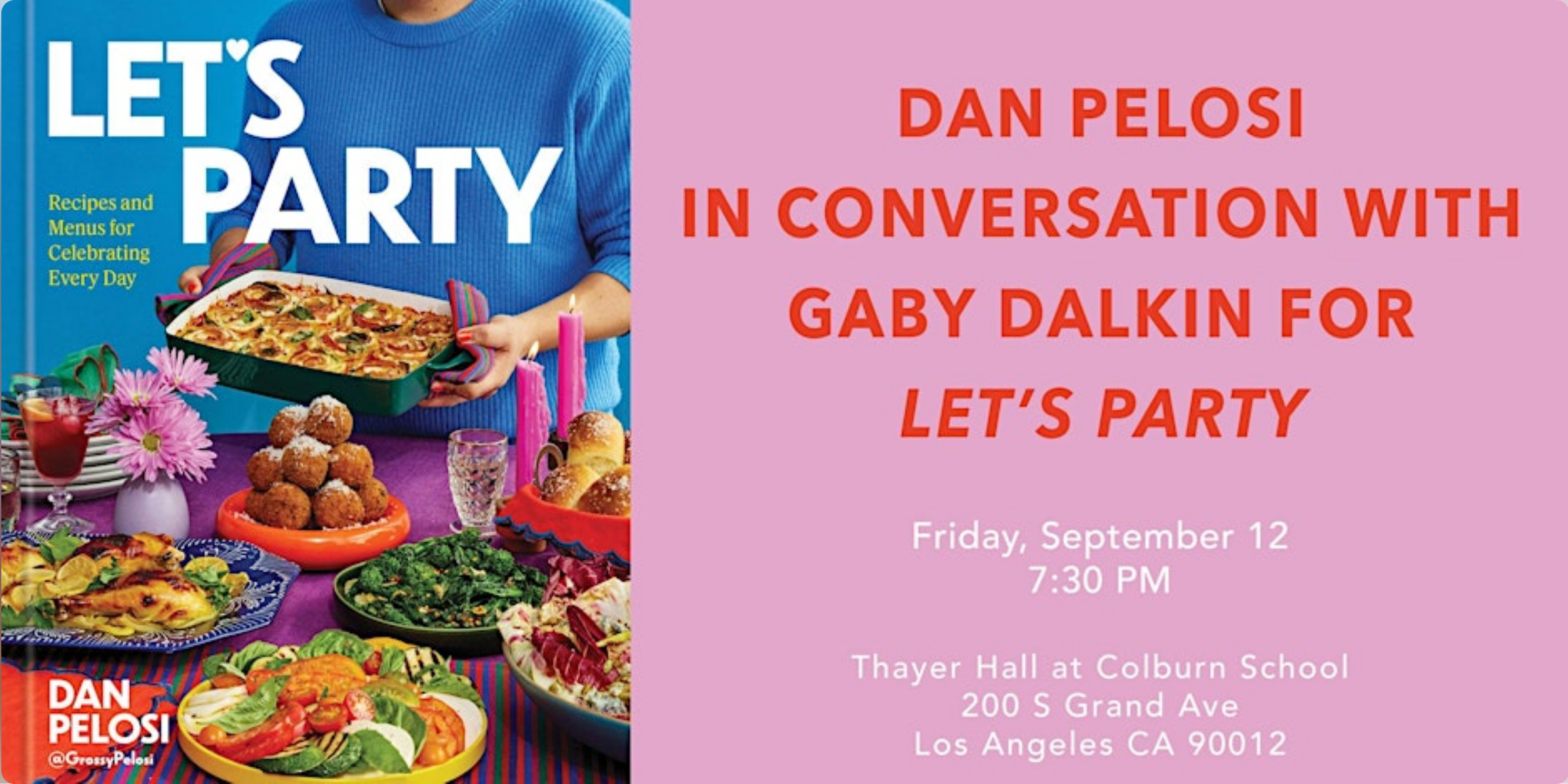 Dan Pelosi (Let's Party) with Gaby Dalkin