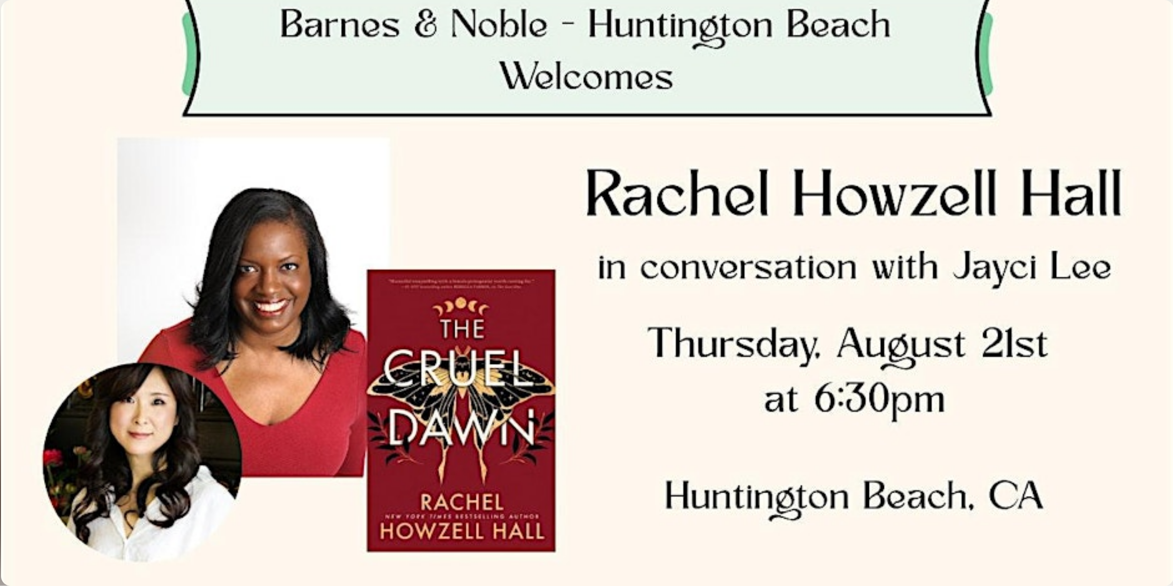 Rachel Howzell Hall (THE CRUEL DAWN) with Jayci Lee