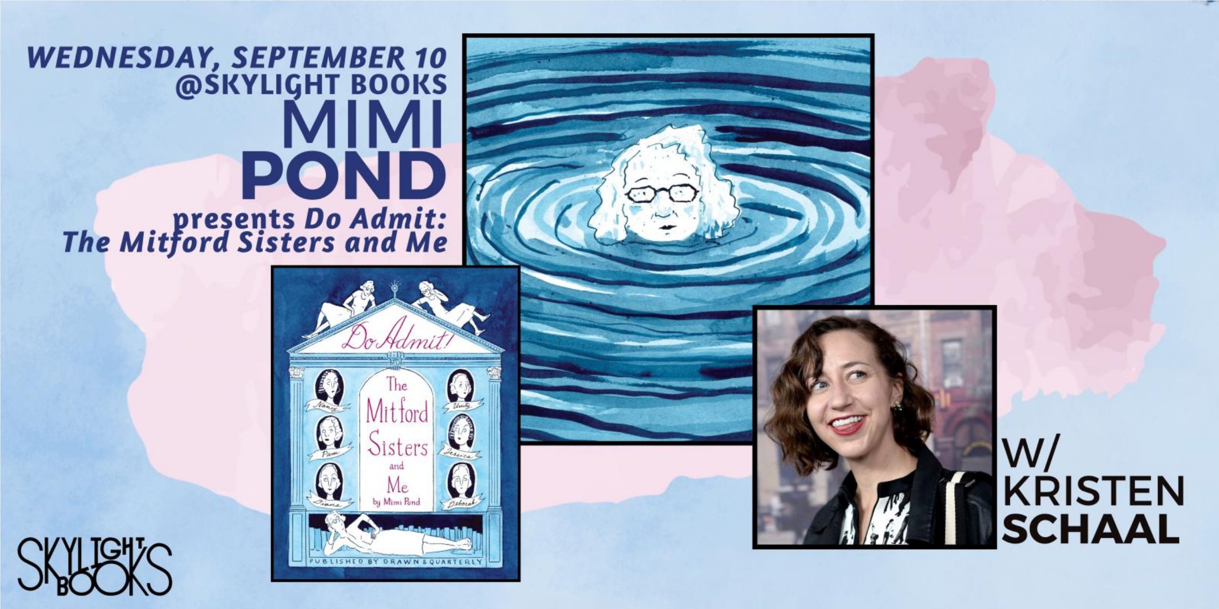 Mimi Pond (DO ADMIT: THE MITFORD SISTERS AND ME) with Kristen Schaal