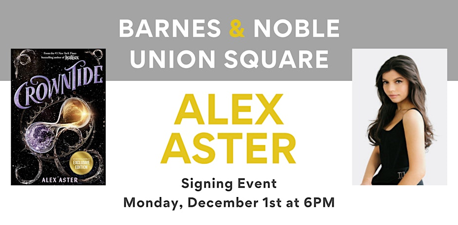 Alex Aster (CROWNTIDE) exclusive edition launch