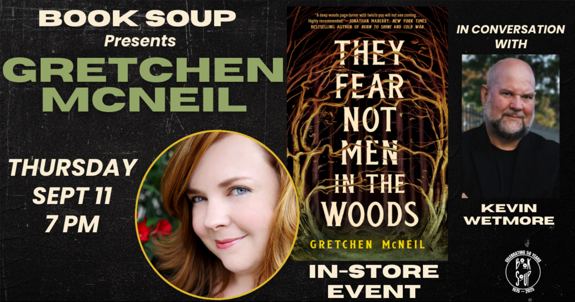 Gretchen McNeil (They Fear Not Men in the Woods) with Kevin Wetmore
