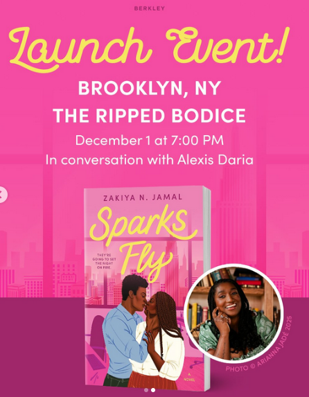 Zakiya N. Jamal&nbsp;(SPARKS FLY) launch w/Alexis Daria