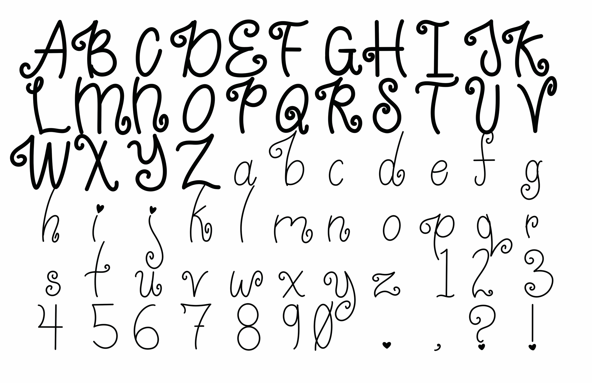 'Slim Pickins' font set