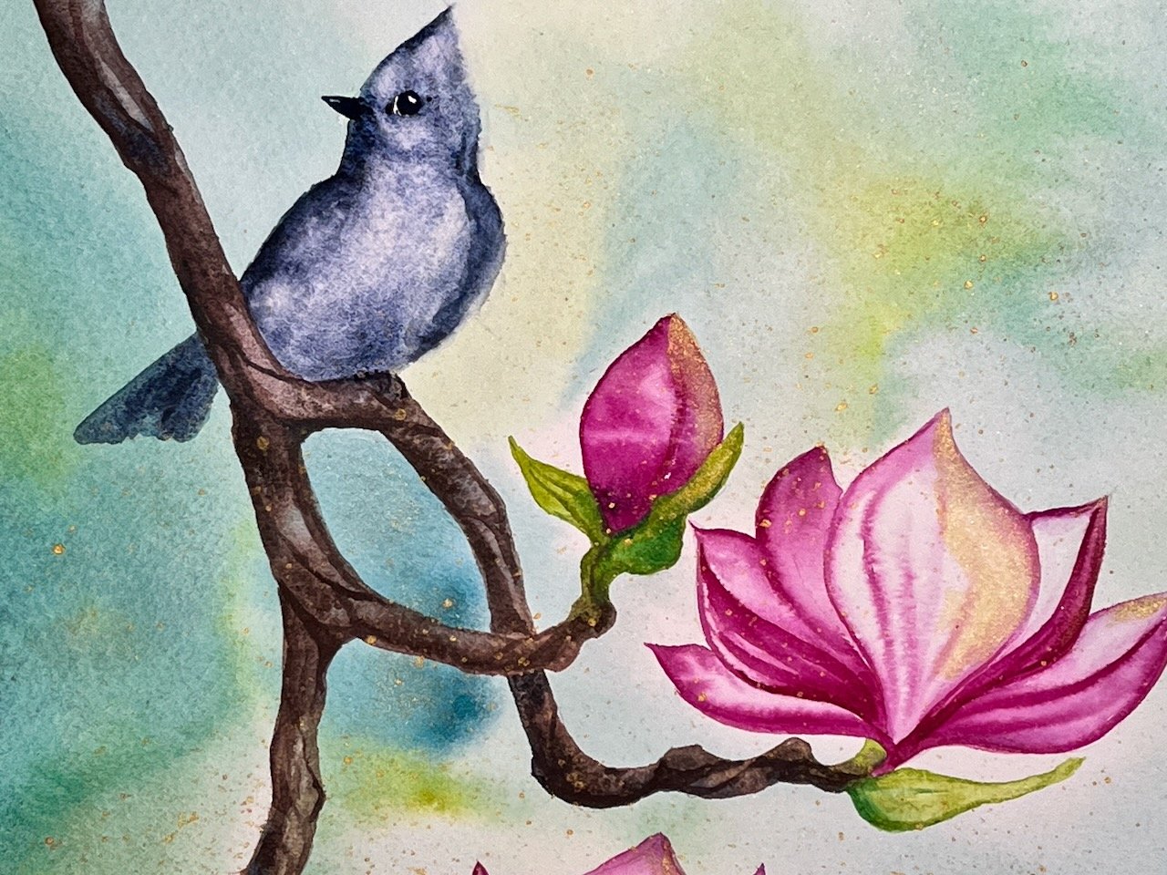 Katrina-Meister-Oak-Titmouse-Magnolia-watercolor-detail.jpeg