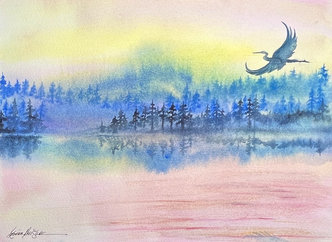 Katrina-Meister-Heron-Morning-reflections-watercolor-painting.jpeg