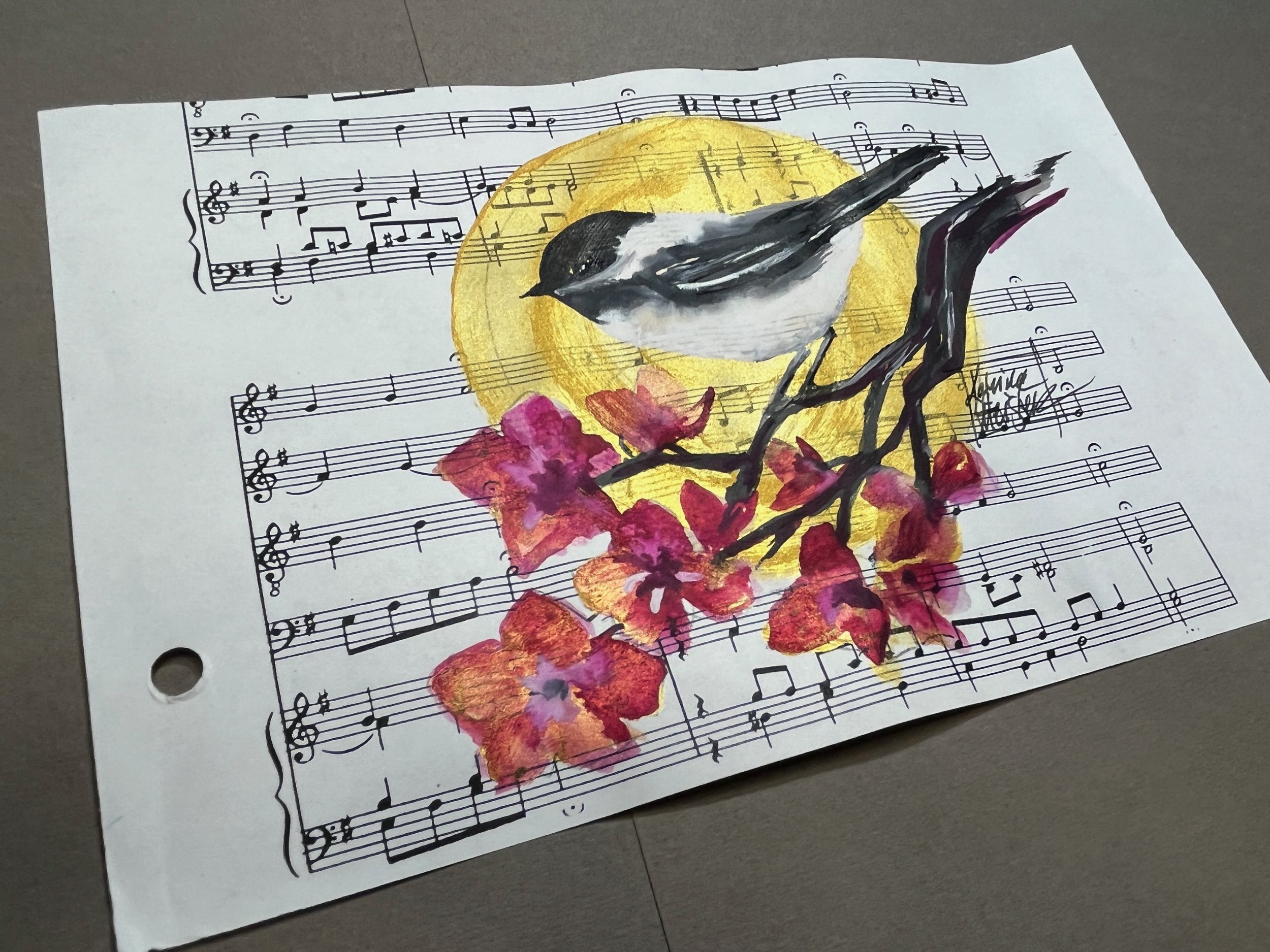 Katrina-Meister-Chickadee-blossoms-3-music-gold-watercolor-painting.jpeg