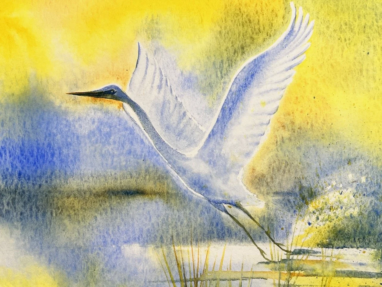 Katrina-Meister-Egret-Light-watercolor-painting-detail.jpeg