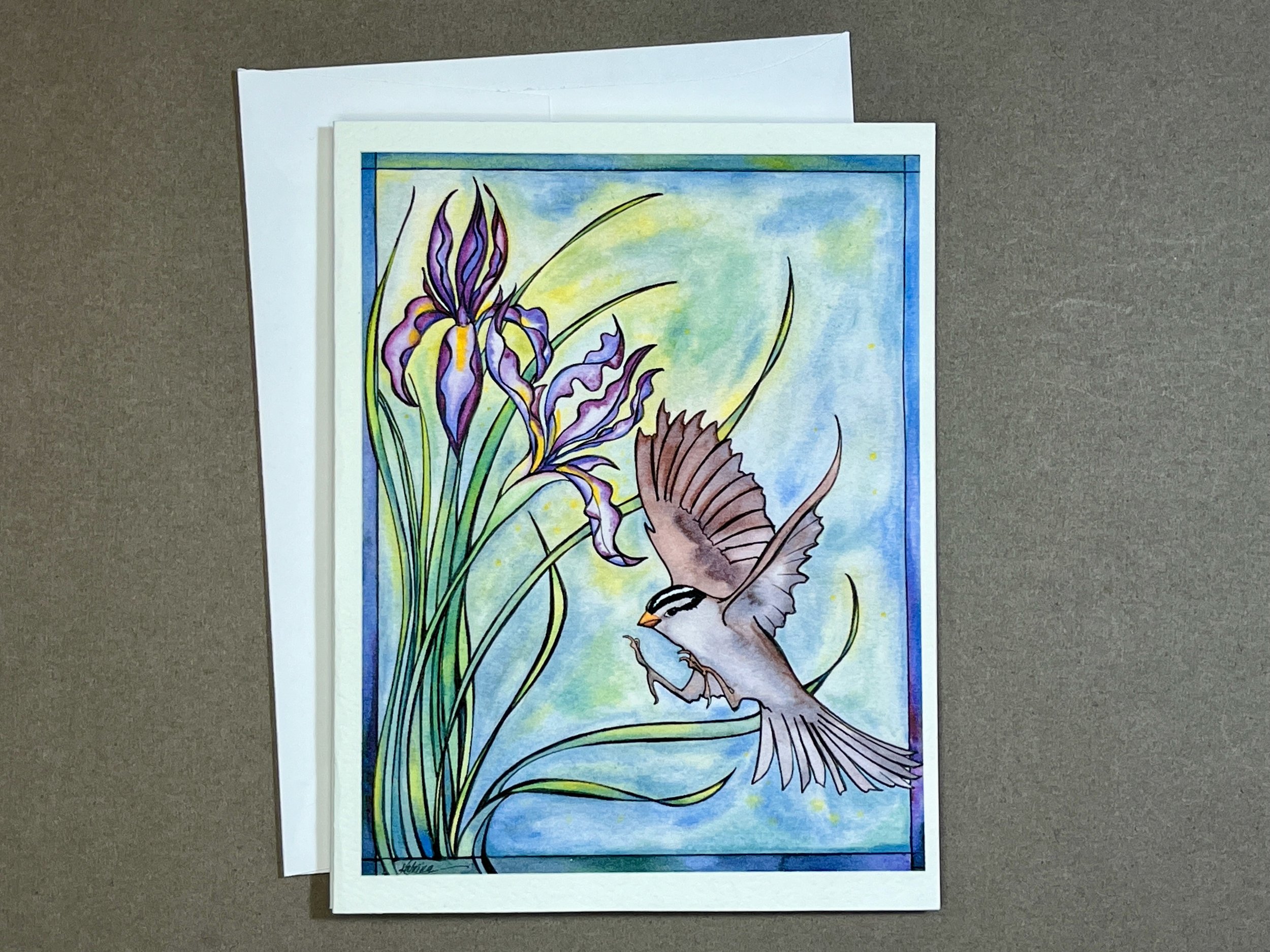 Katrina's-Cards-Wild-Iris-Sparrow-A2-notecard.jpeg