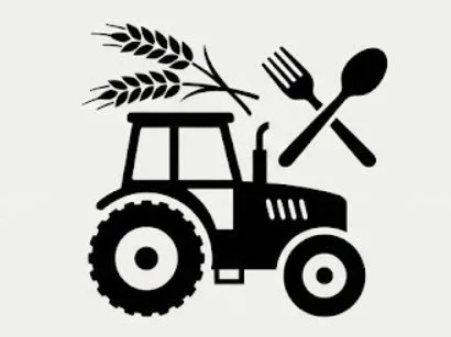 Agriculture and food business sector icon for industry valuation and brokerage services.