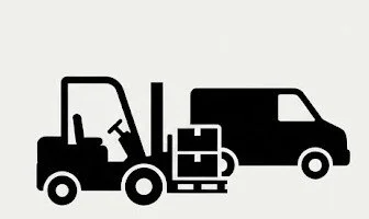 Light industrial and distribution business sector icon for warehouse valuation and supply chain M&A.