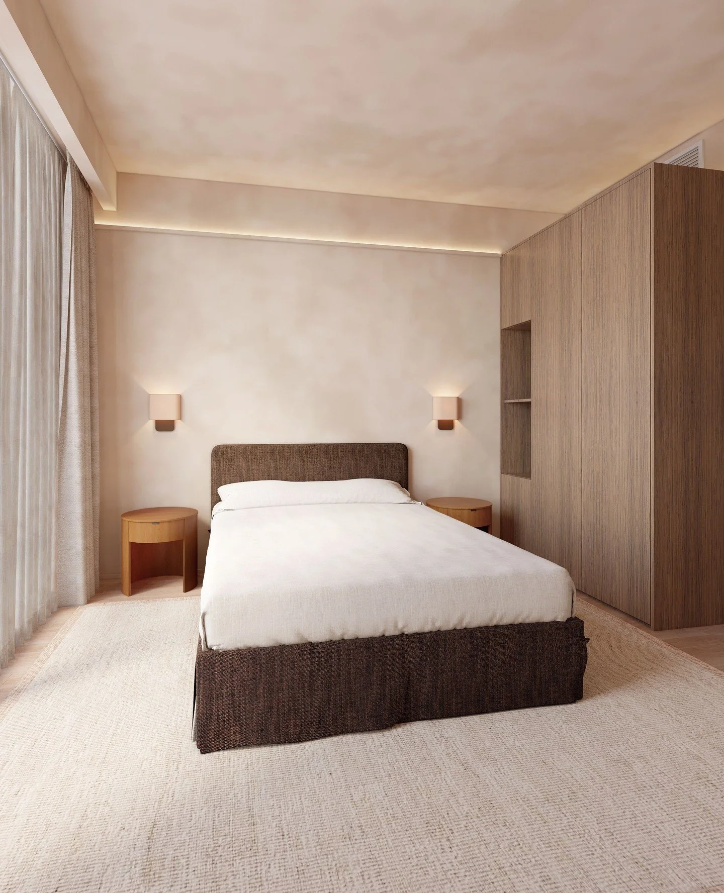 // L.I.C. &mdash; sharing a first look at the 3D renderings for this one - a full rework of the apartment with a mix of warm wood, soft texture, and a few moments that push a bit further - we&rsquo;re getting everything in place now and gearing up to