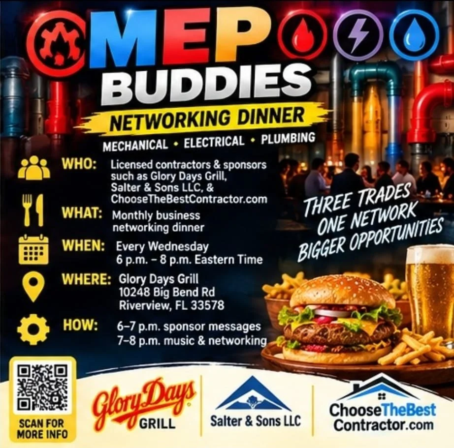 MEP Buddies – Mechanical, Electrical & Plumbing Networking Dinner