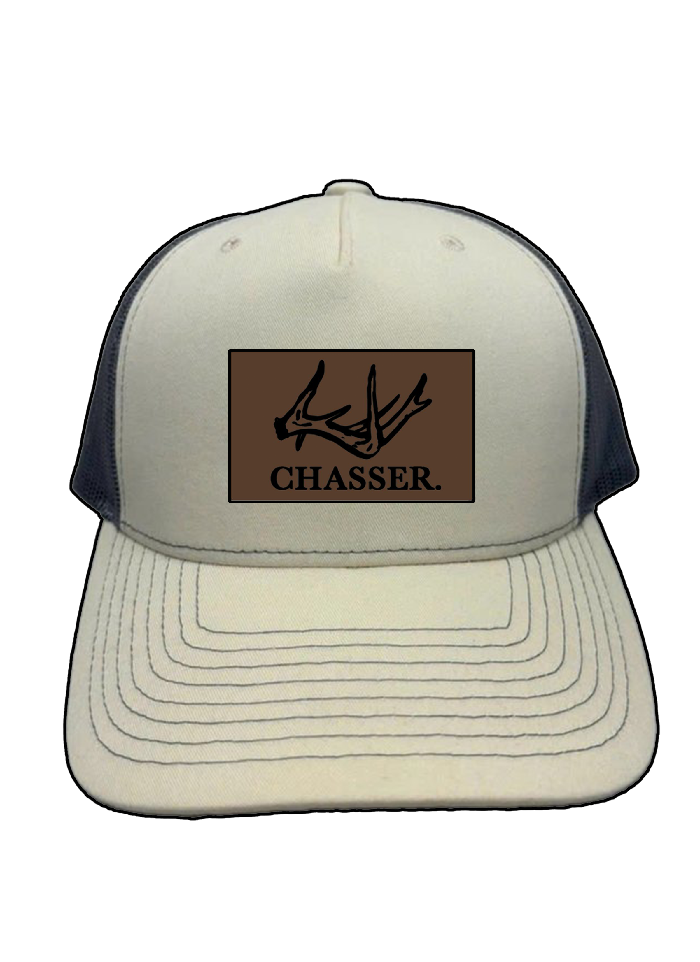 Stone /Charcoal Mesh Trucker Hat