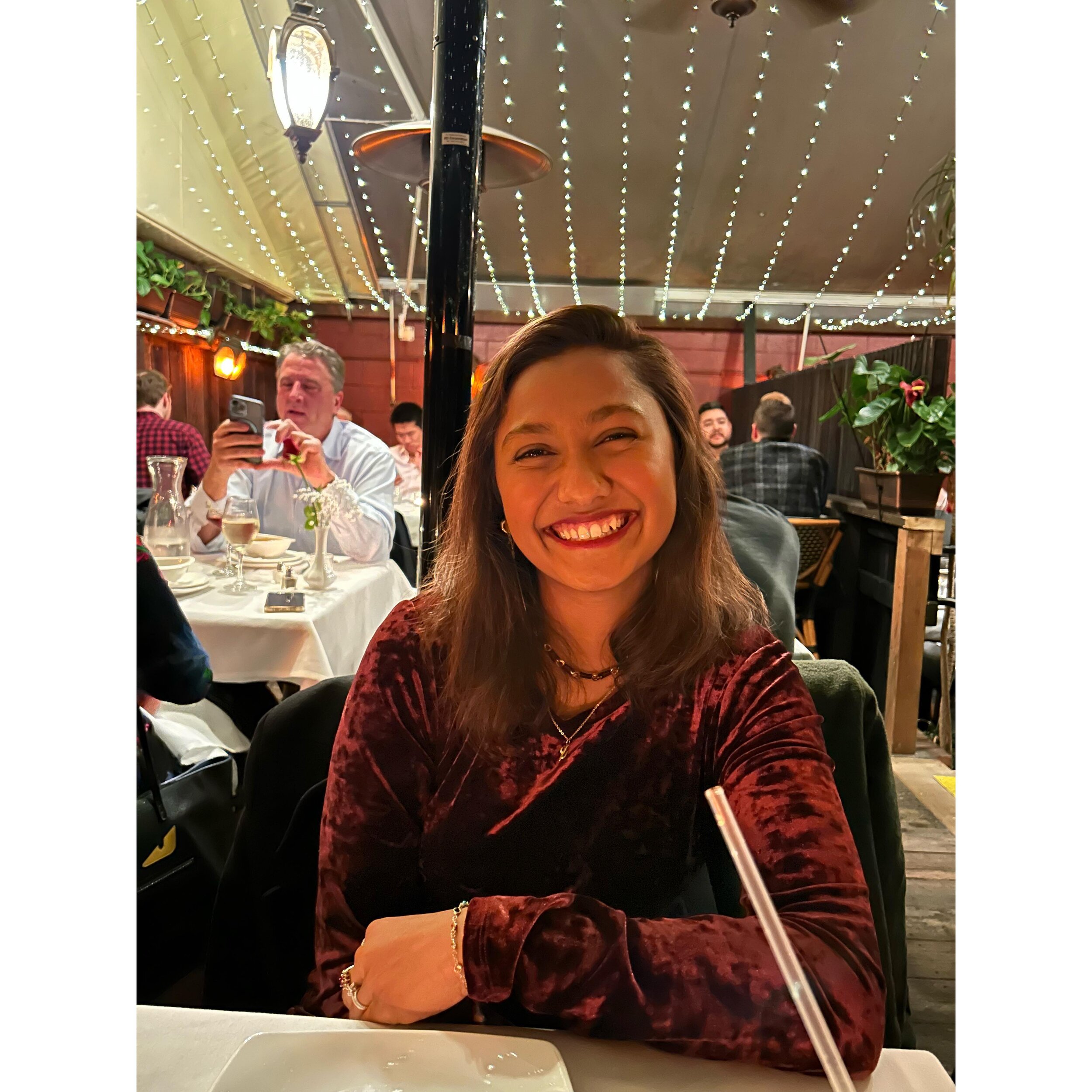 Cheers to a husband who&rsquo;s so focused on me he doesn&rsquo;t notice there&rsquo;s a straw in the frame 🫣