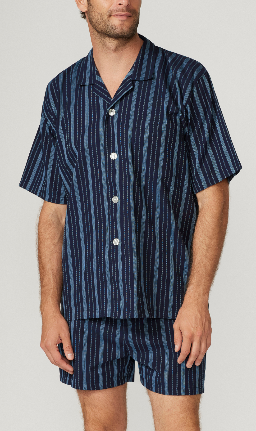 Baritone Stripe Short Sleeve Set