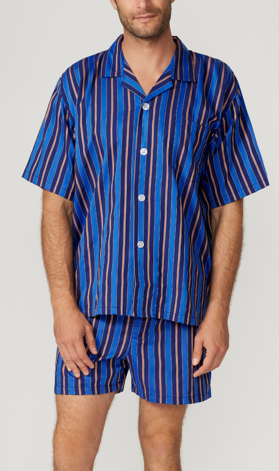 Royal Stripe Short Sleeve Set
