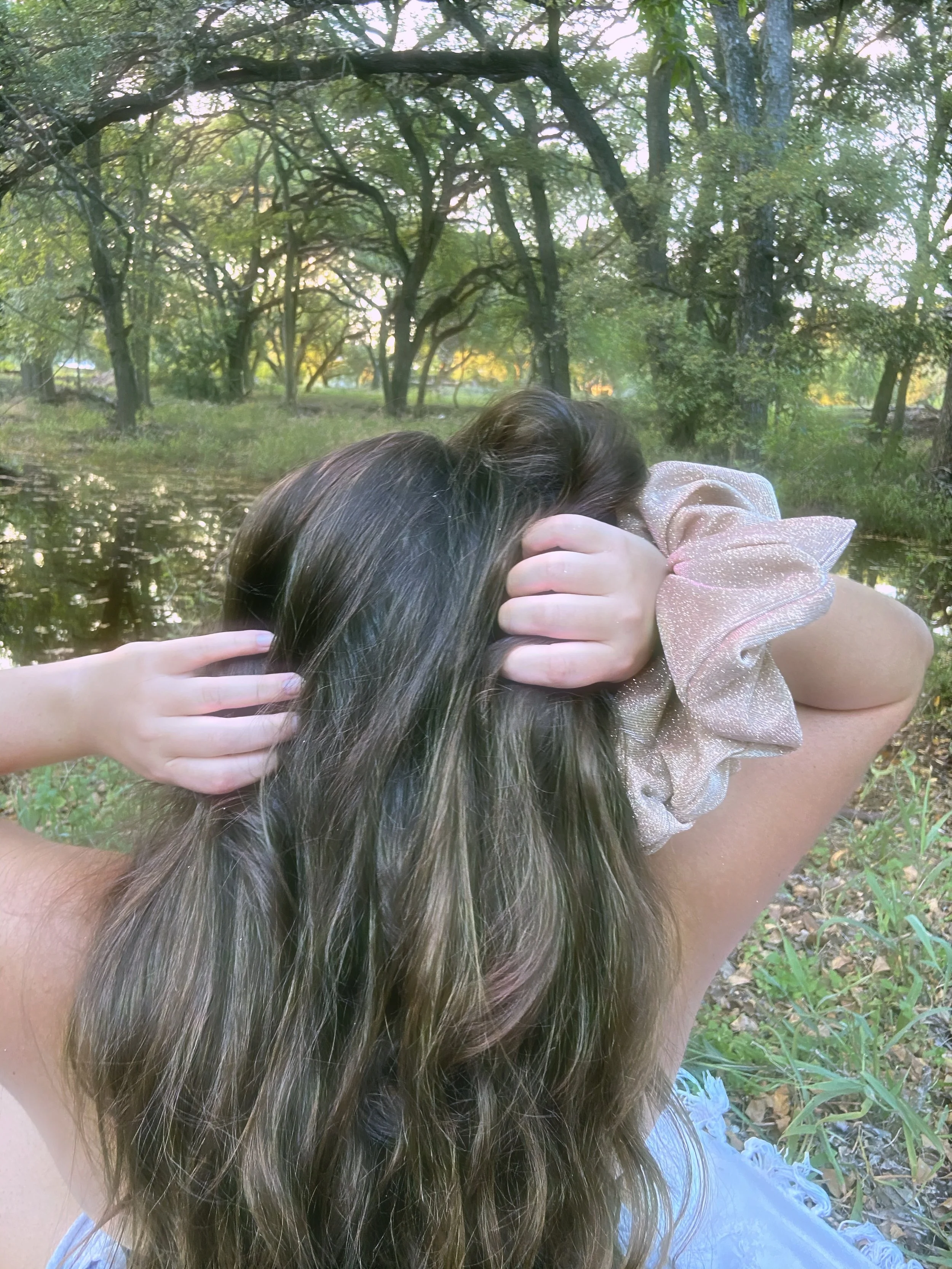 Jumbo Scrunchie-La Vie en Rose