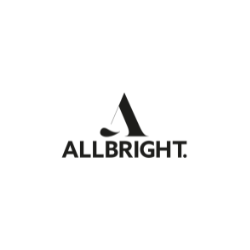 Logo with a stylized letter A and the word 'ALLBRIGHT' beneath it.